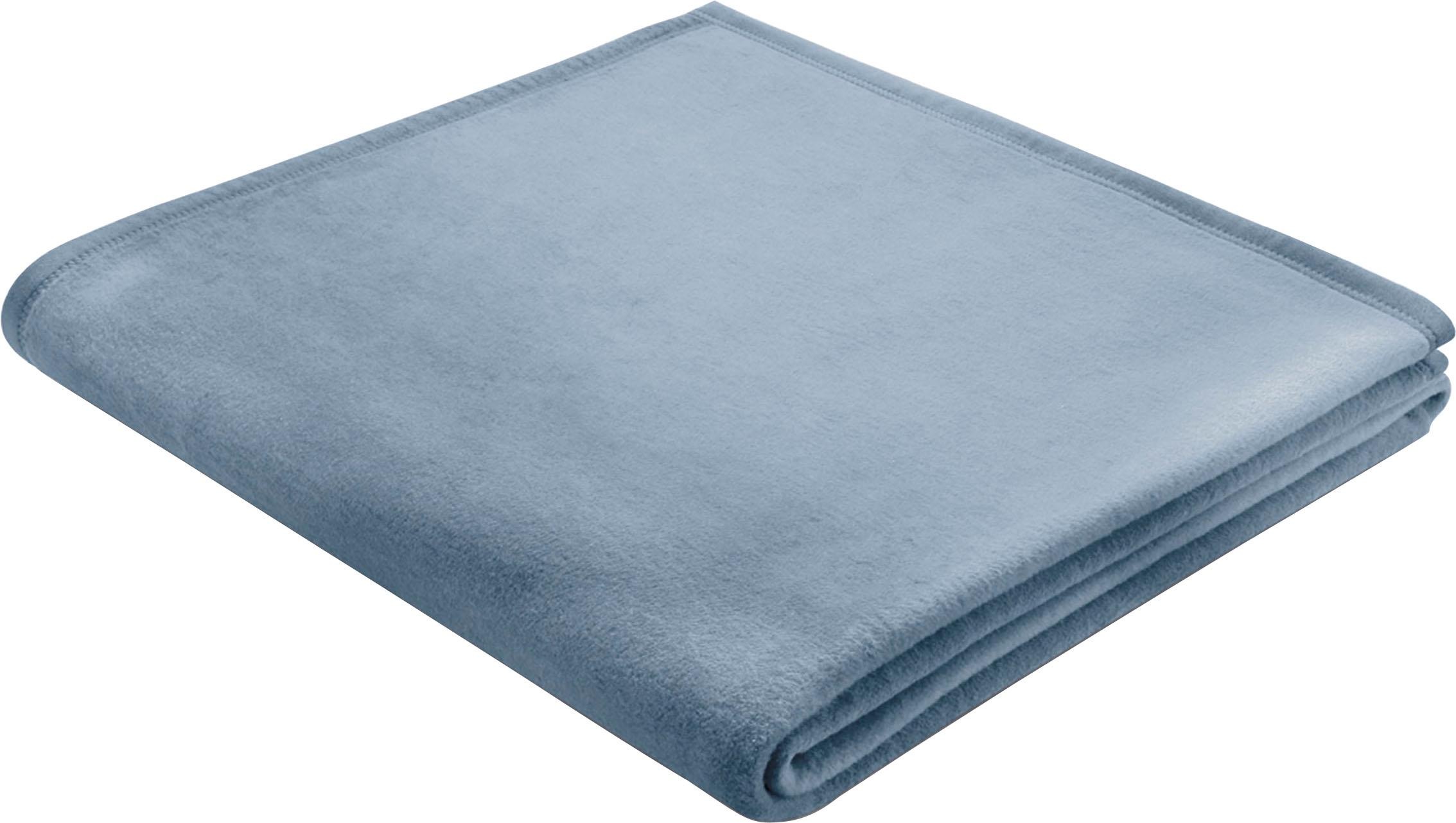 Image of BIEDERLACK Wohndecke »Squares«, im Uni Design, Kuscheldecke bei Ackermann Versand Schweiz