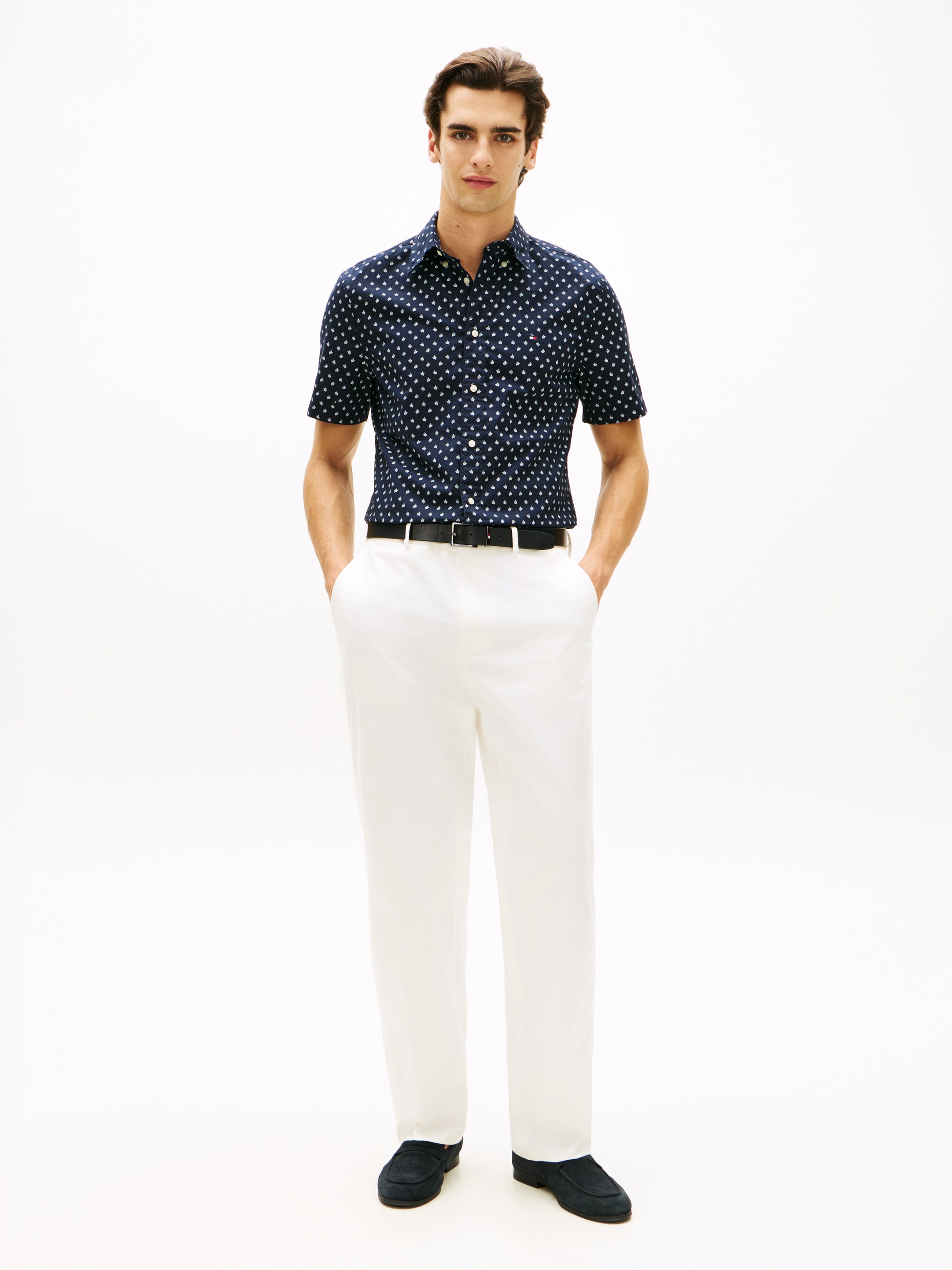 Tommy Hilfiger Chemise à manches courtes »FLEX POPLIN PRINT Regular Fit«