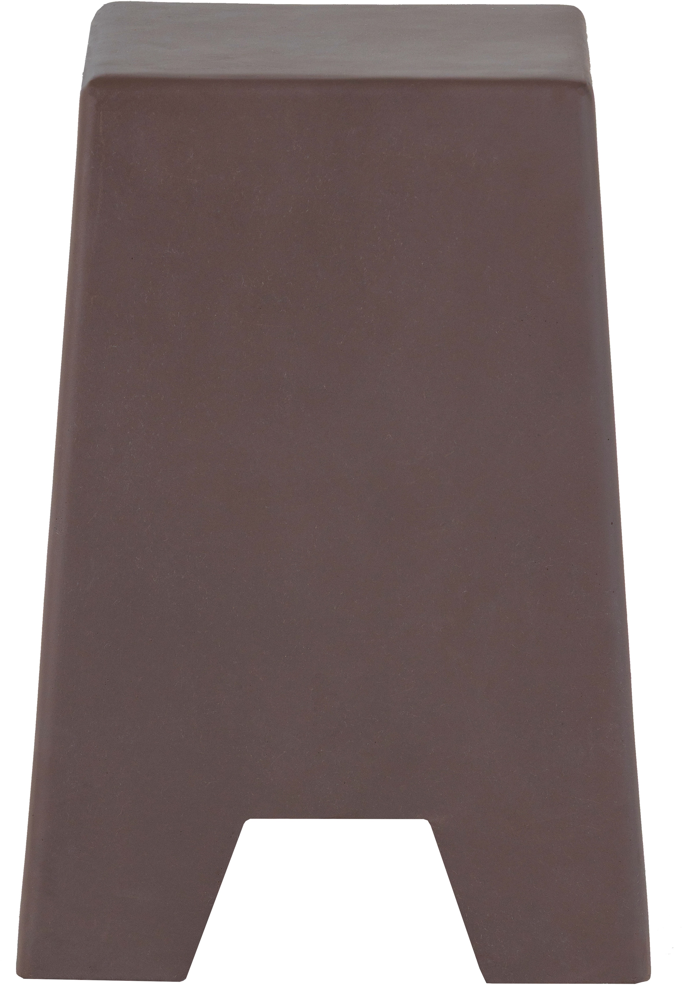 WOOOD Table d'appoint »Zina aus Fiberclay mit kompakter Form B 36 x T 36 x H 51 cm« composite fibre de verre-argile aspect béton, livré préassemblé