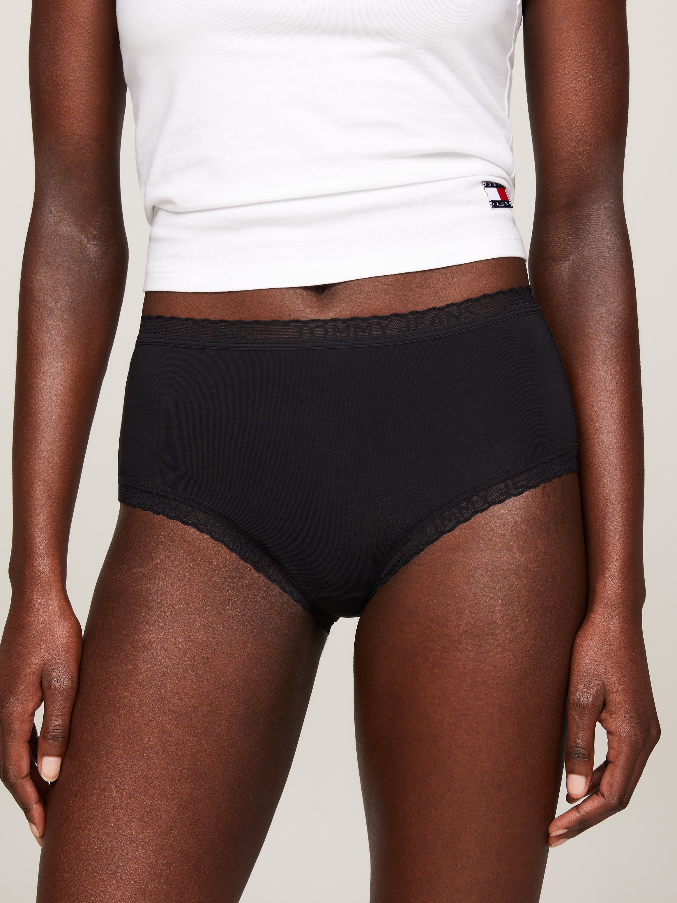 Tommy Hilfiger Underwear Bikinislip »3P HW BIKINI (EXT SIZES)«, (Packung, 3 St., 3er), mit Tommy Jeans Logo-Elastikabschlüssen