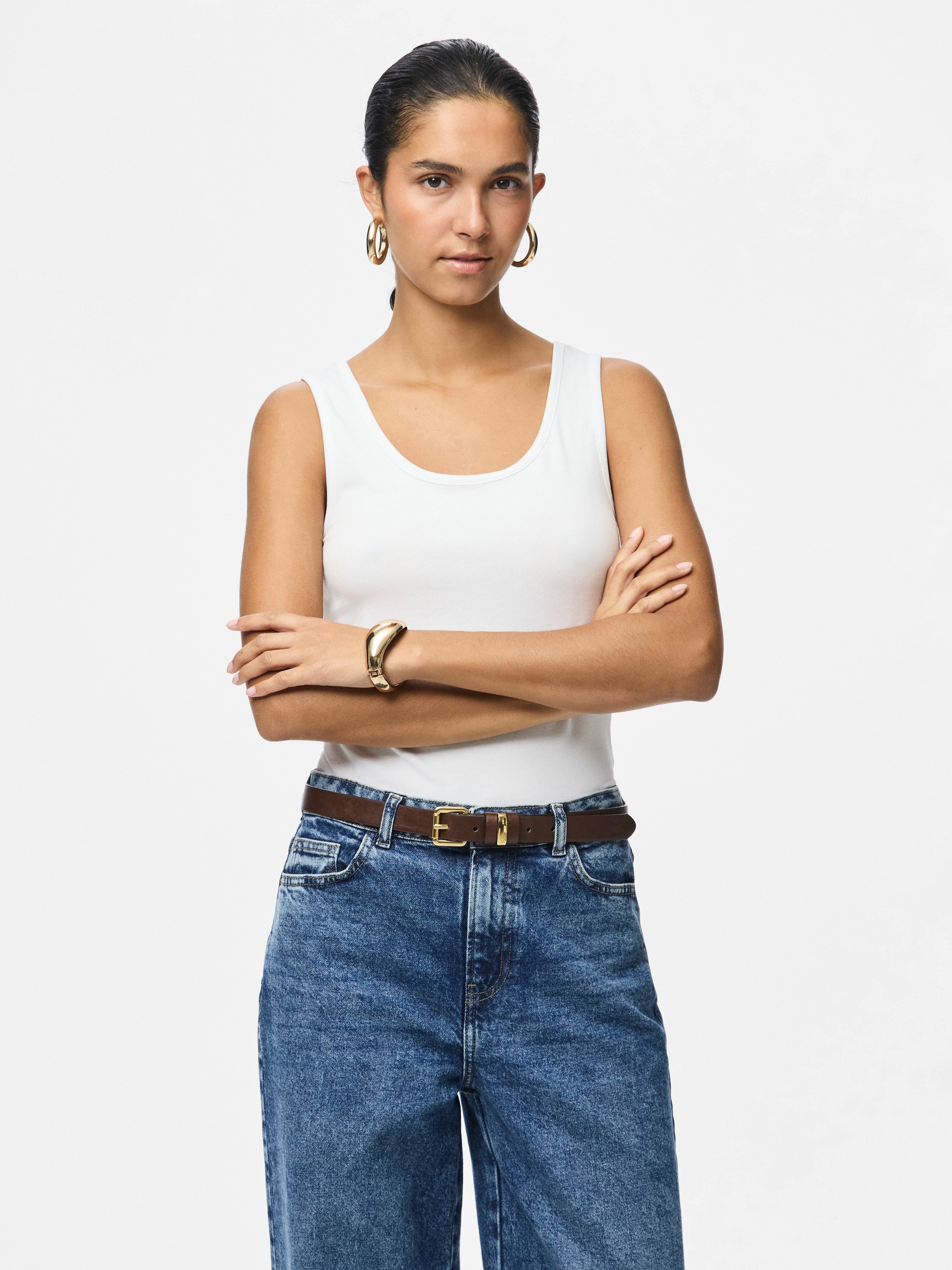pieces Débardeur »PCAMELIA TANK TOP 2-PACK JRS NOOS BC« pack de 2,  avec couleurs classiques