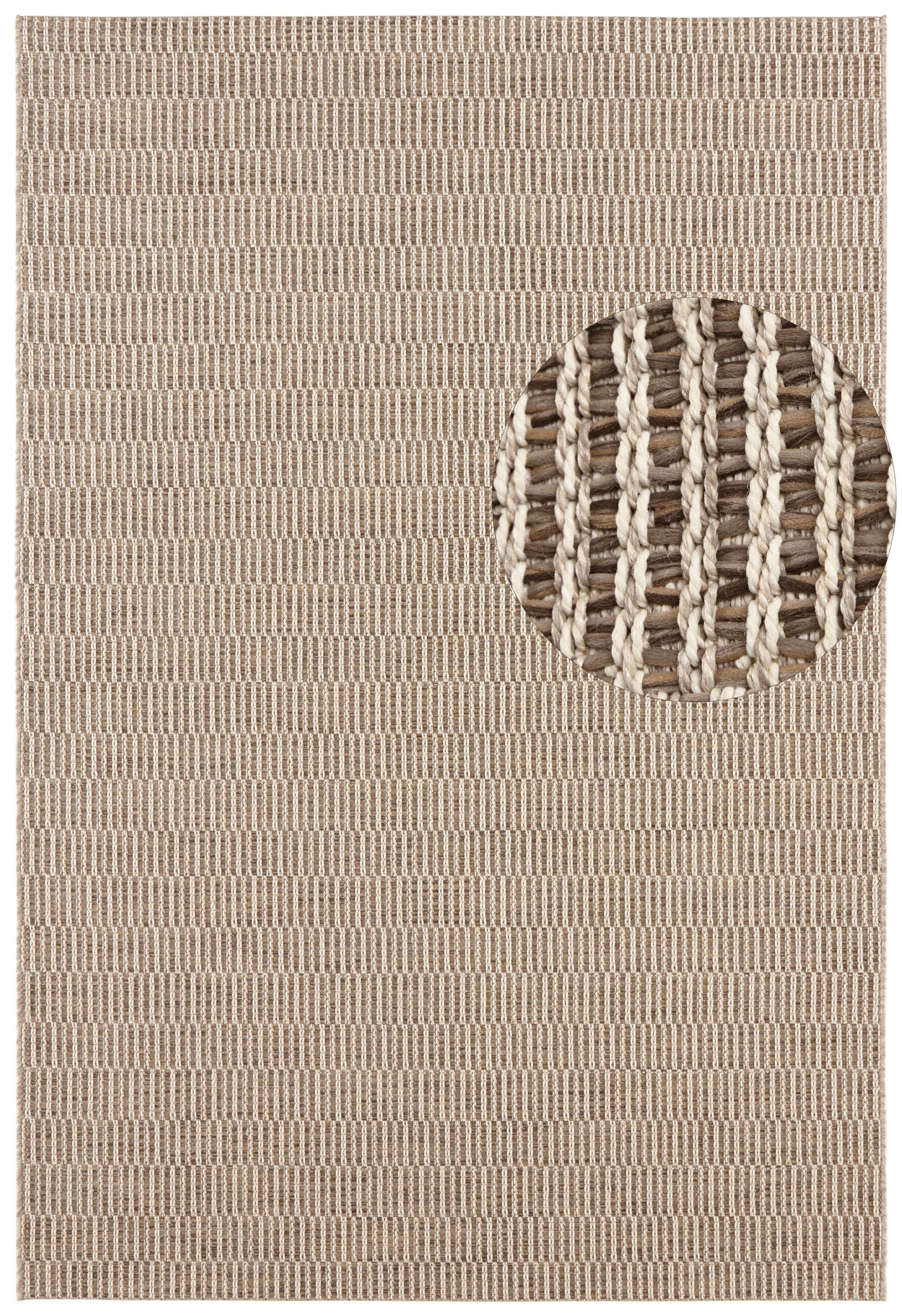 ELLE DECORATION Teppich »Dreux«, rechteckig, 8 mm Höhe, In-& Outdoor, Wetterfest, Balkon, Garten, Wohnzimmer, Wasserfest