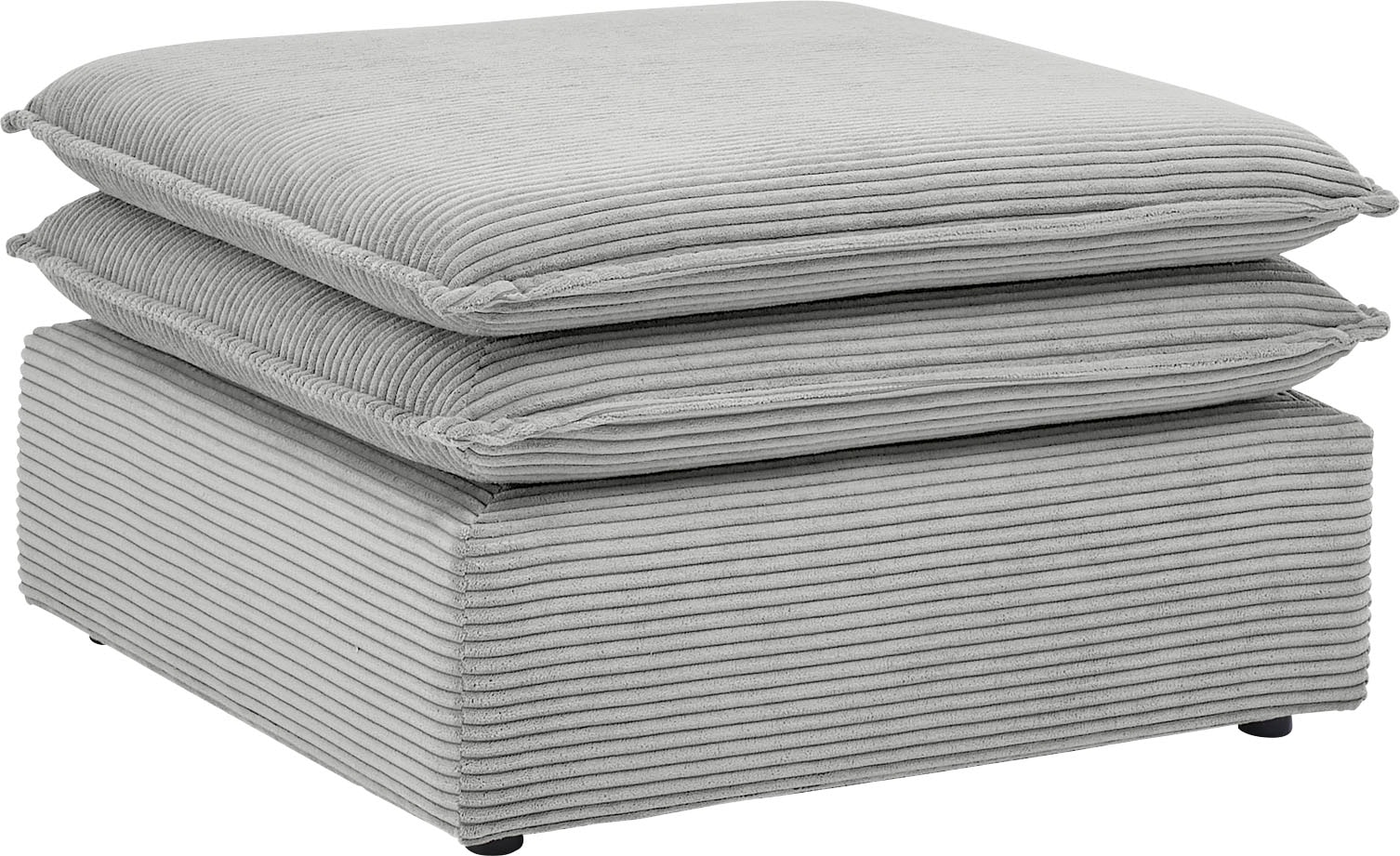 Places of Style Hocker »PIAGGE«, Hochwertiger Cord, passend zum Sessel
