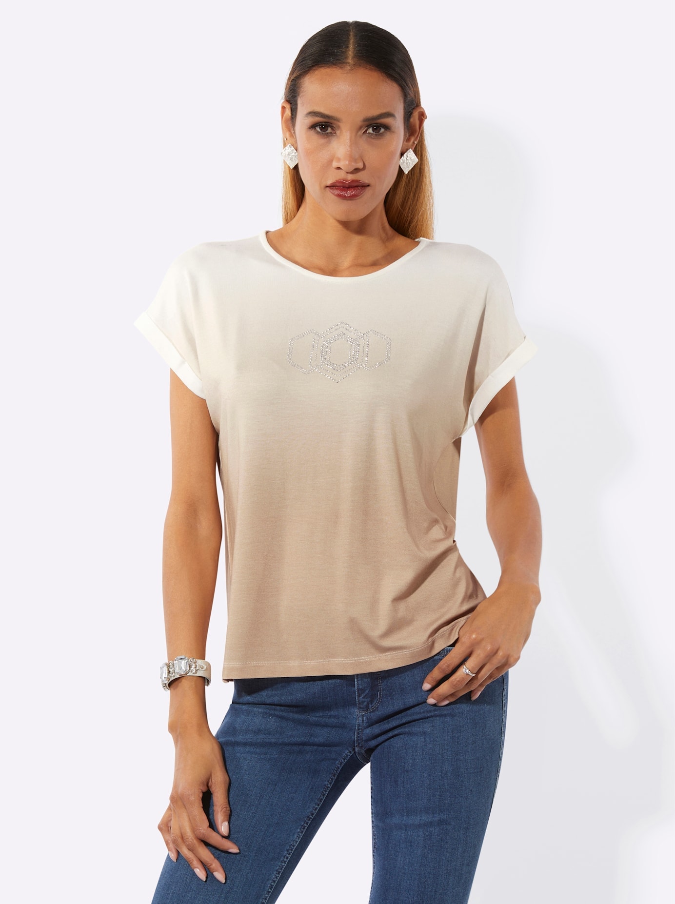 creation L Shirt à col rond »Shirt« 1 pièces