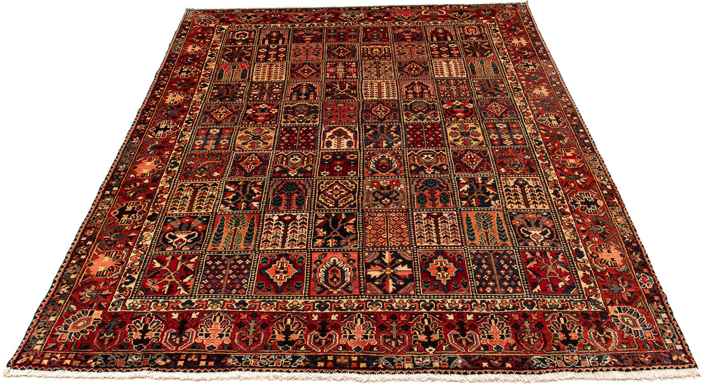 Image of morgenland Orientteppich »Ziegler - Bachtiari - 351 x 302 cm - dunkelrot«, rechteckig, 6 mm Höhe, Wohnzimmer, Handgeknüpft, Einzelstück mit Zertifikat bei Ackermann Versand Schweiz