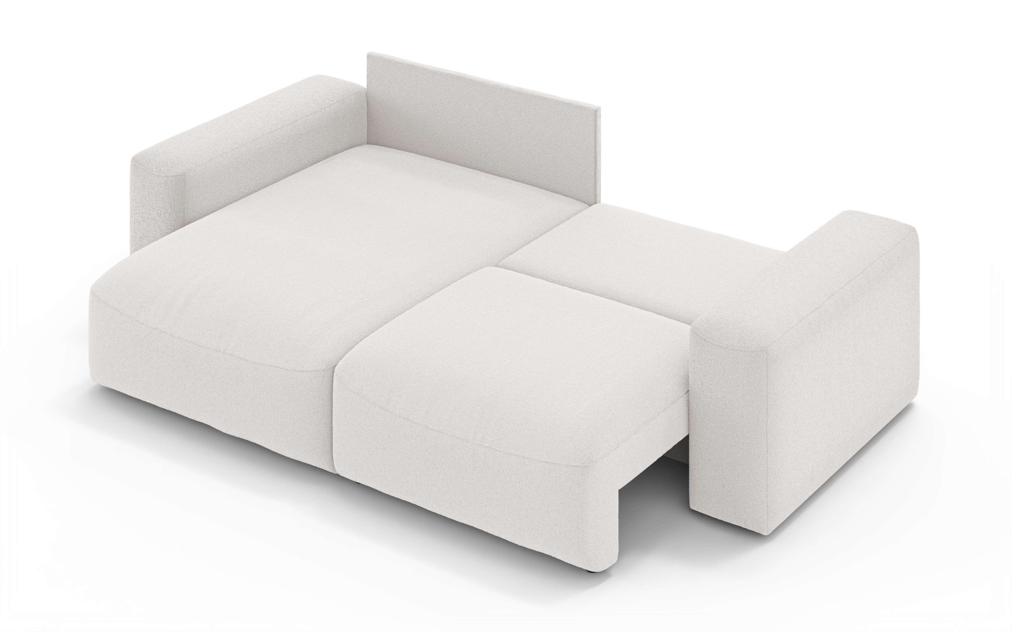 GOODproduct Canapé d'angle »MATTS Schlafsofa mit Bettkasten, Masse B/T/H: 265/159/89 cm« L-Form mit Recamiere rechts oder links, hoher Sitzkomfort