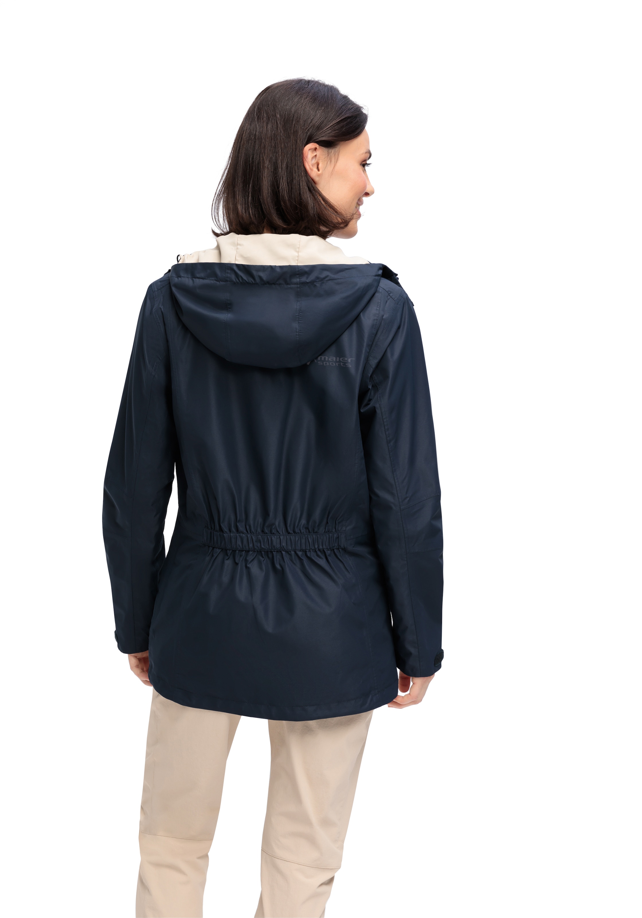 Maier Sports Veste d'extérieur »Brocken Long W« Damen Jacke wasserdicht, Funktionsjacke 2 Taschen aussen + Innentasche