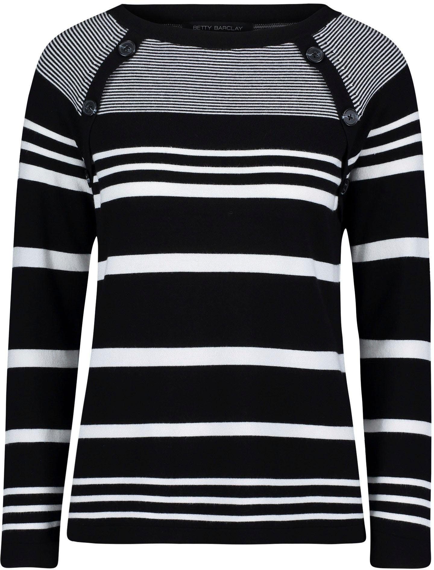 Image of Betty Barclay Rundhalspullover, mit Streifenmuster bei Ackermann Versand Schweiz