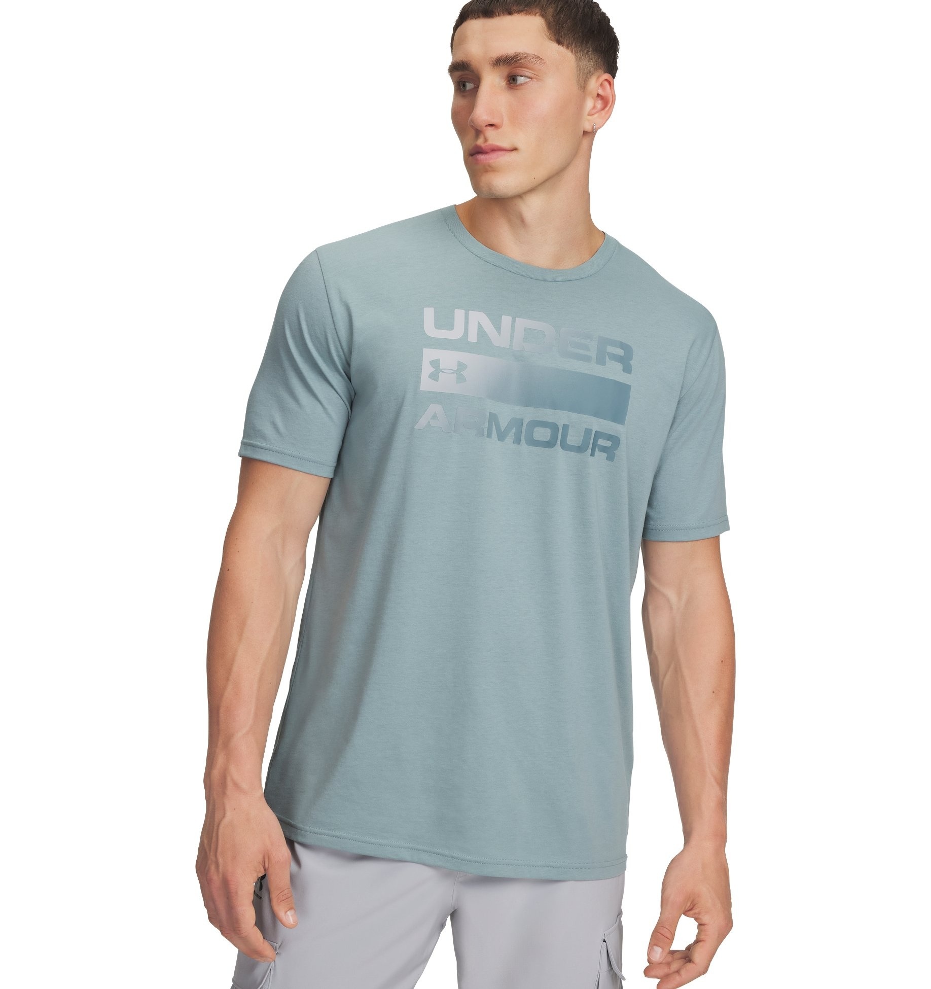 Image of Under Armour T-Shirt "UA TEAM ISSUE WORDMARK SS" leichtes Kurzarmdesign, Rundhalsausschnitt