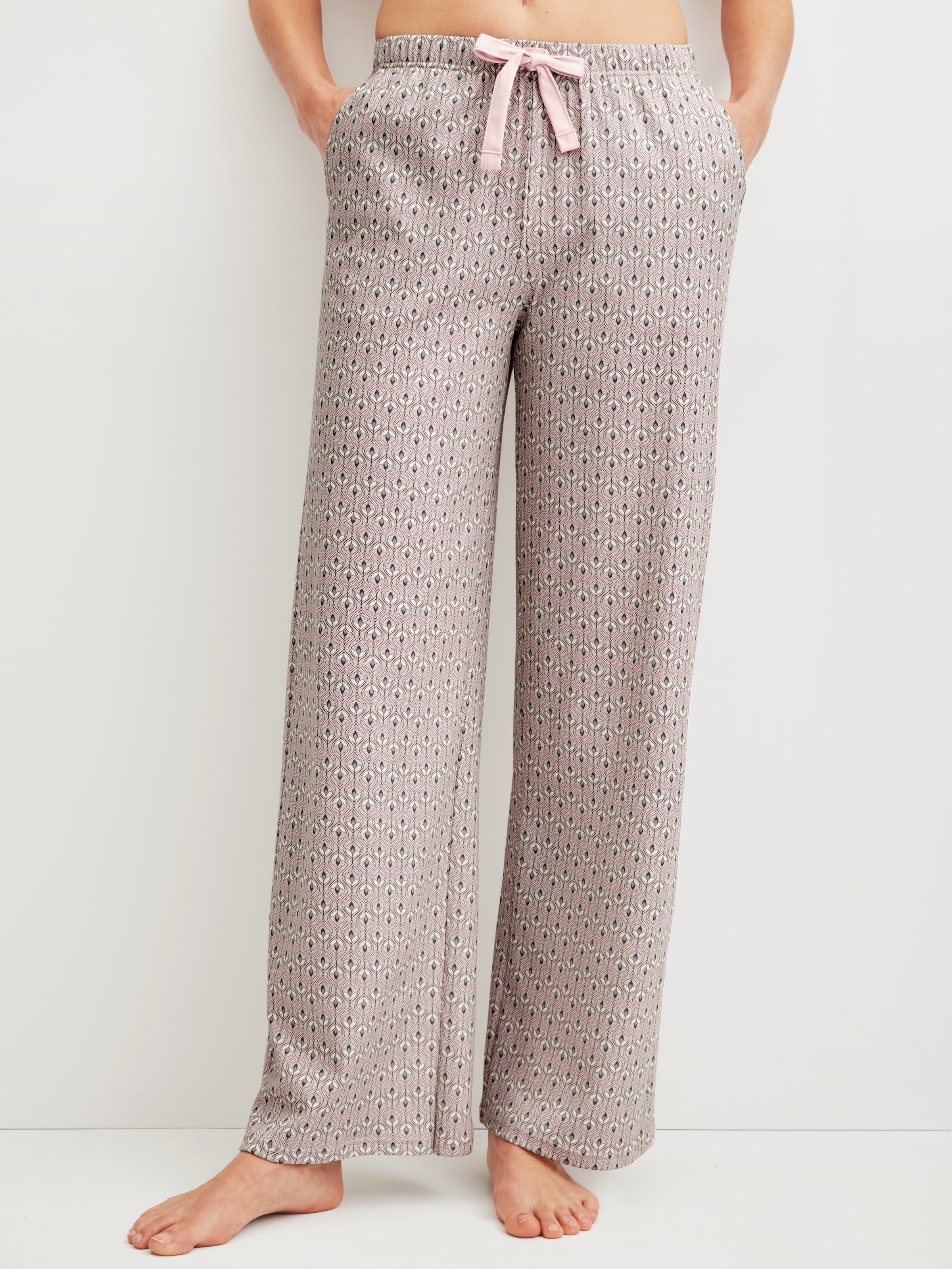 Image of CALIDA Pyjamahose "Favourites Arts" mit seitlichen Taschen und weicher Interlock-Qualität