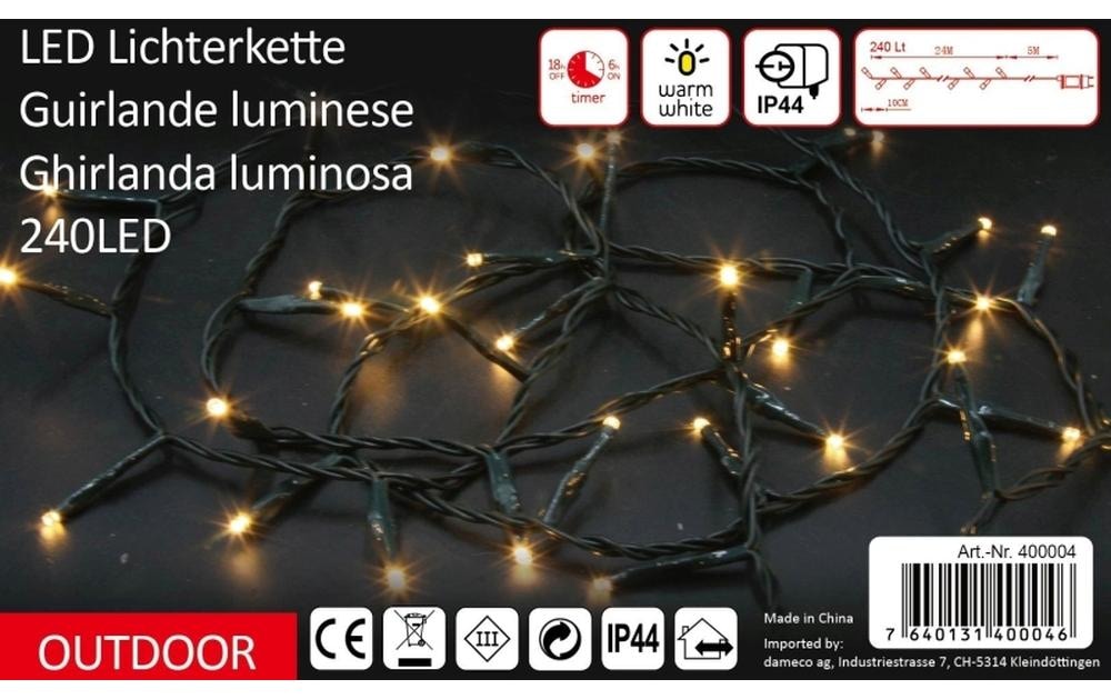   Guirlande lumineuse LED »Dameco 240 LED, 24 m, Outdoor« 240 cuis-flammig