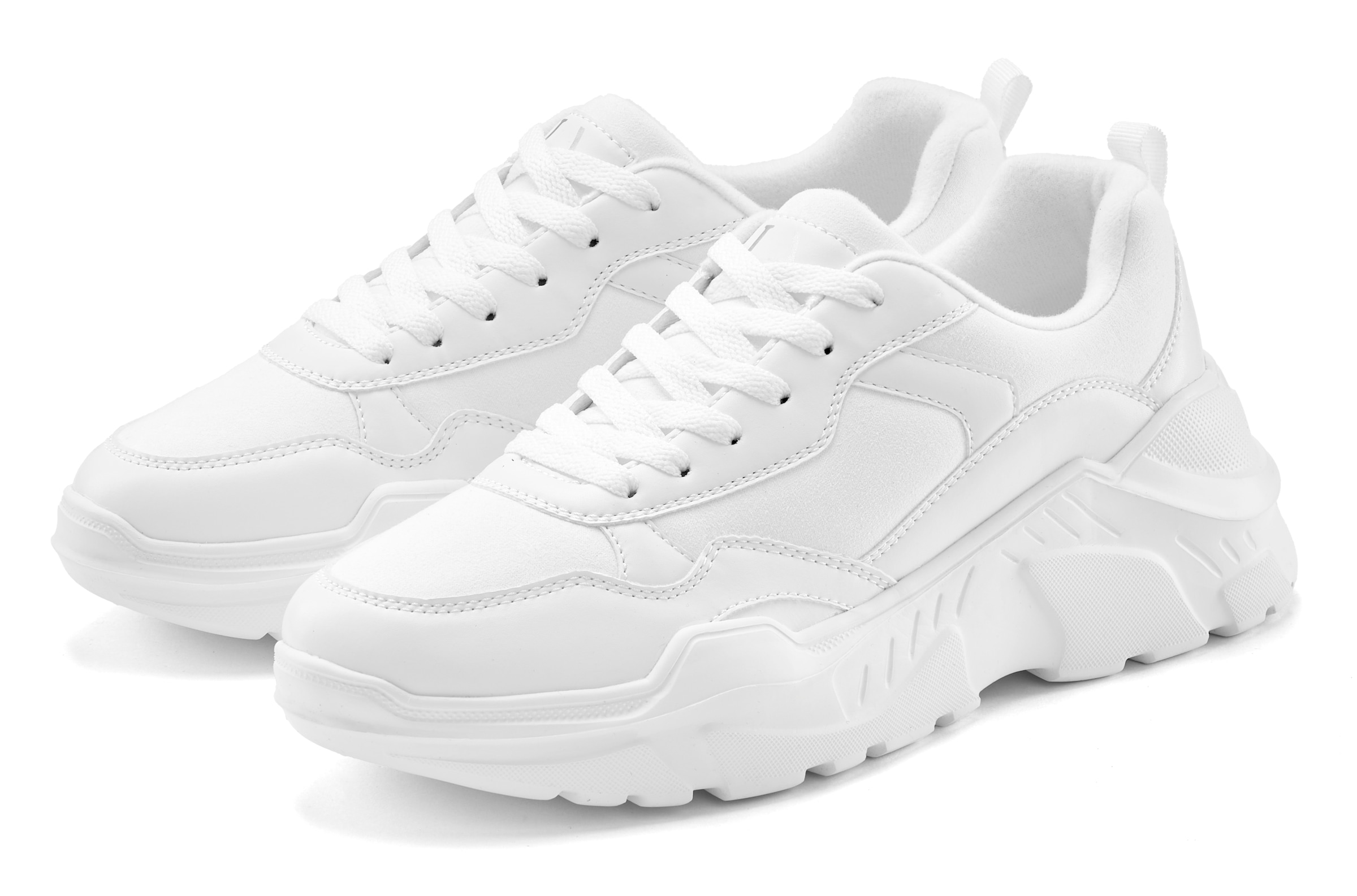 Image of LASCANA Sneaker "Turnschuhe," Halbschuh, Sportschuh, leichte Chunky Sohle, weiche Innensohle VEGAN