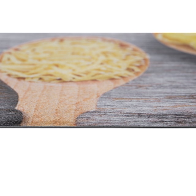 ♕ Andiamo Küchenläufer »Pasta«, rechteckig, aus Vinyl, abwischbar,  rutschhemmend, Motiv Nudeln, Grösse 50x150 cm versandkostenfrei auf