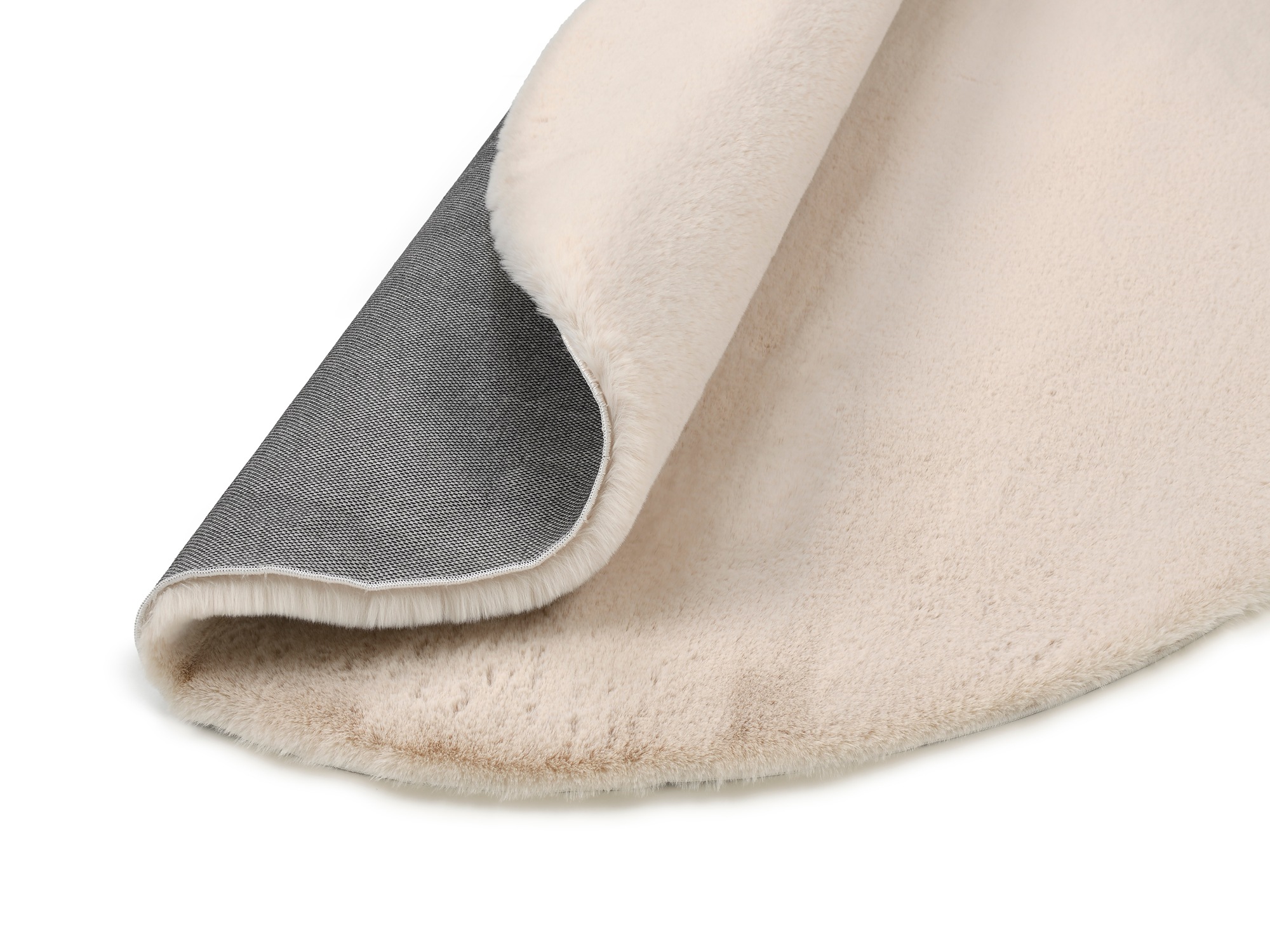 OCI DIE TEPPICHMARKE Teppich »ROCKY SOFT«, rund, 35 mm Höhe, Kunstfell, weich, kuschelig, maschinell gewebt, waschbar