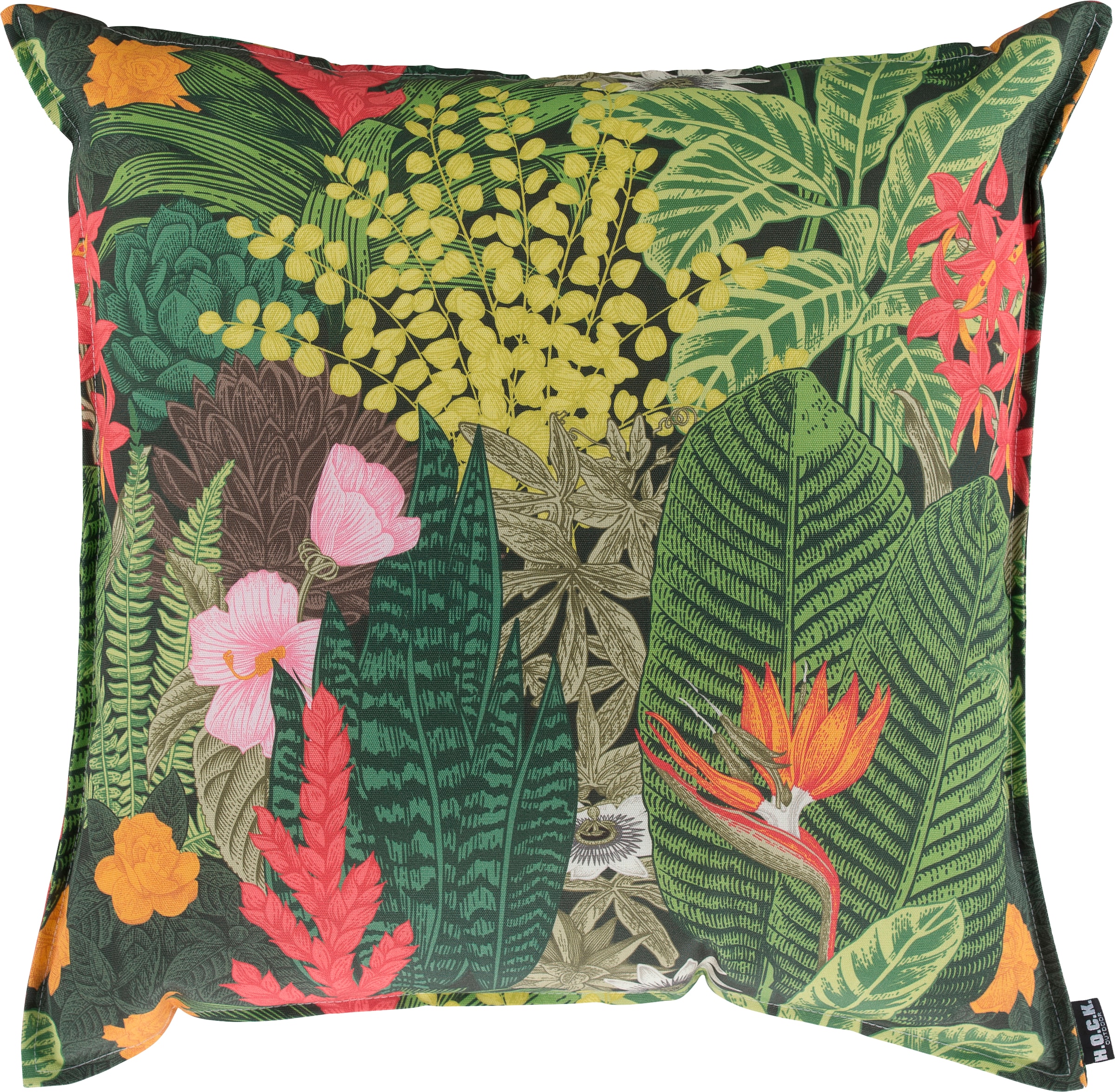 Image of H.O.C.K. Dekokissen "Forever Green" Outdoor geeignet, Wendekissenhülle mit Füllung, 1 Stück