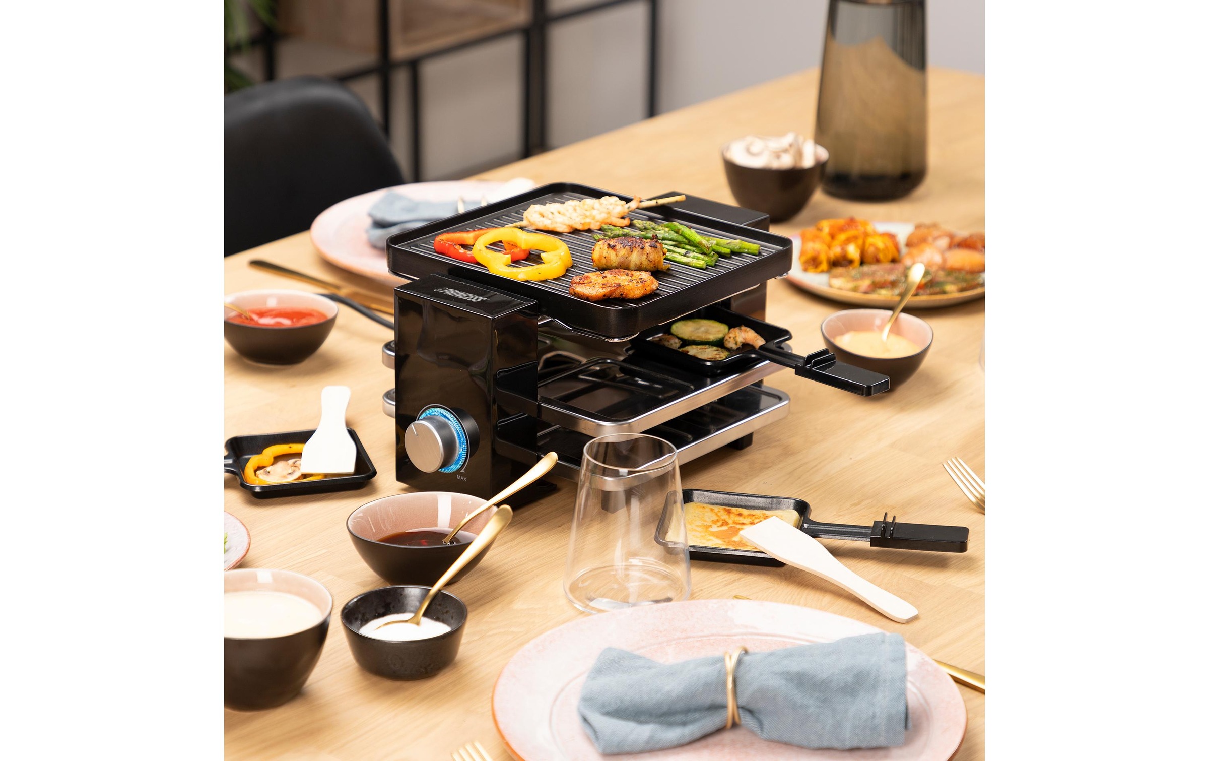PRINCESS Raclette »Piano 4 Personen« 700 W Raclette Grill