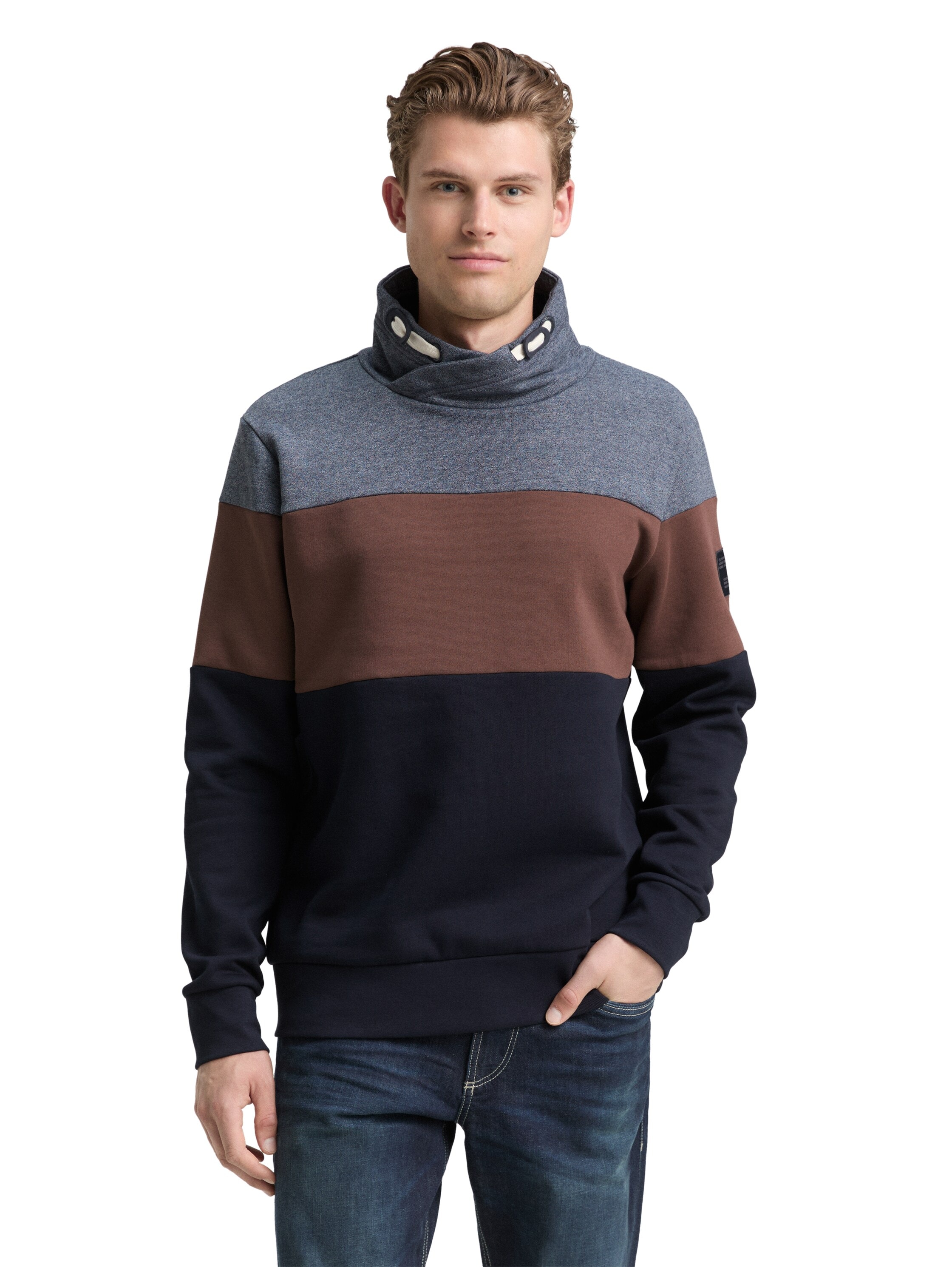 Image of TOM TAILOR Sweatshirt, mit Logo Stickerei