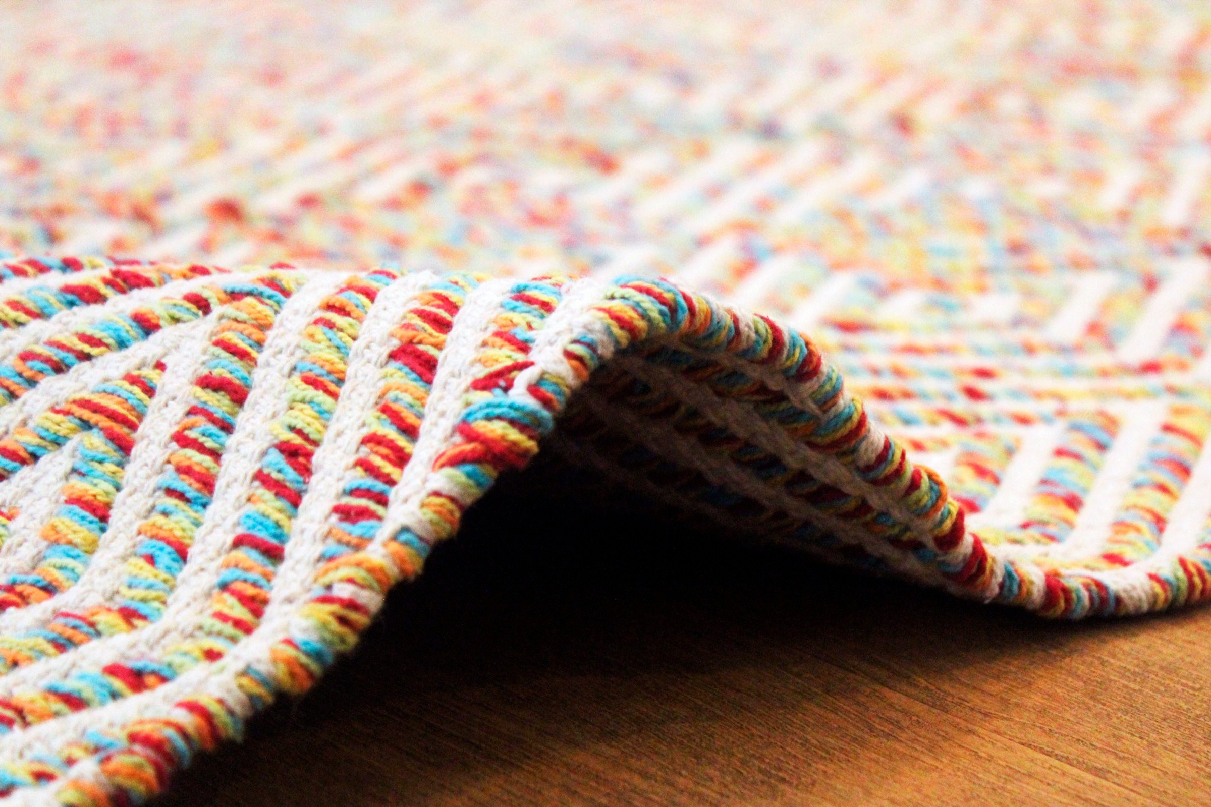 ♕ my home Teppich »Tiara«, rechteckig, mit Rauten-Muster, Teppich aus 100%  Baumwolle versandkostenfrei auf