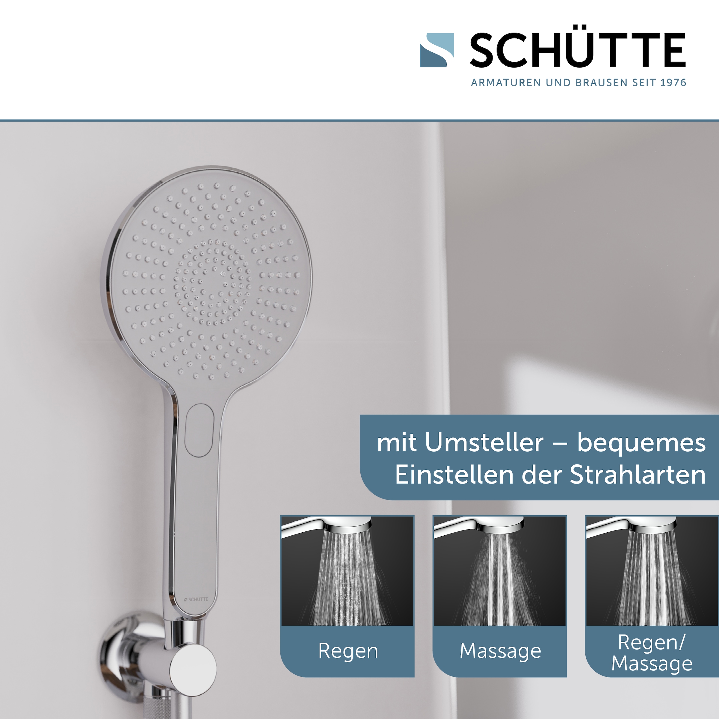 Schütte Duschsystem »AQUADOT« Überkopfbrauseset mit digitalem Duschsystem