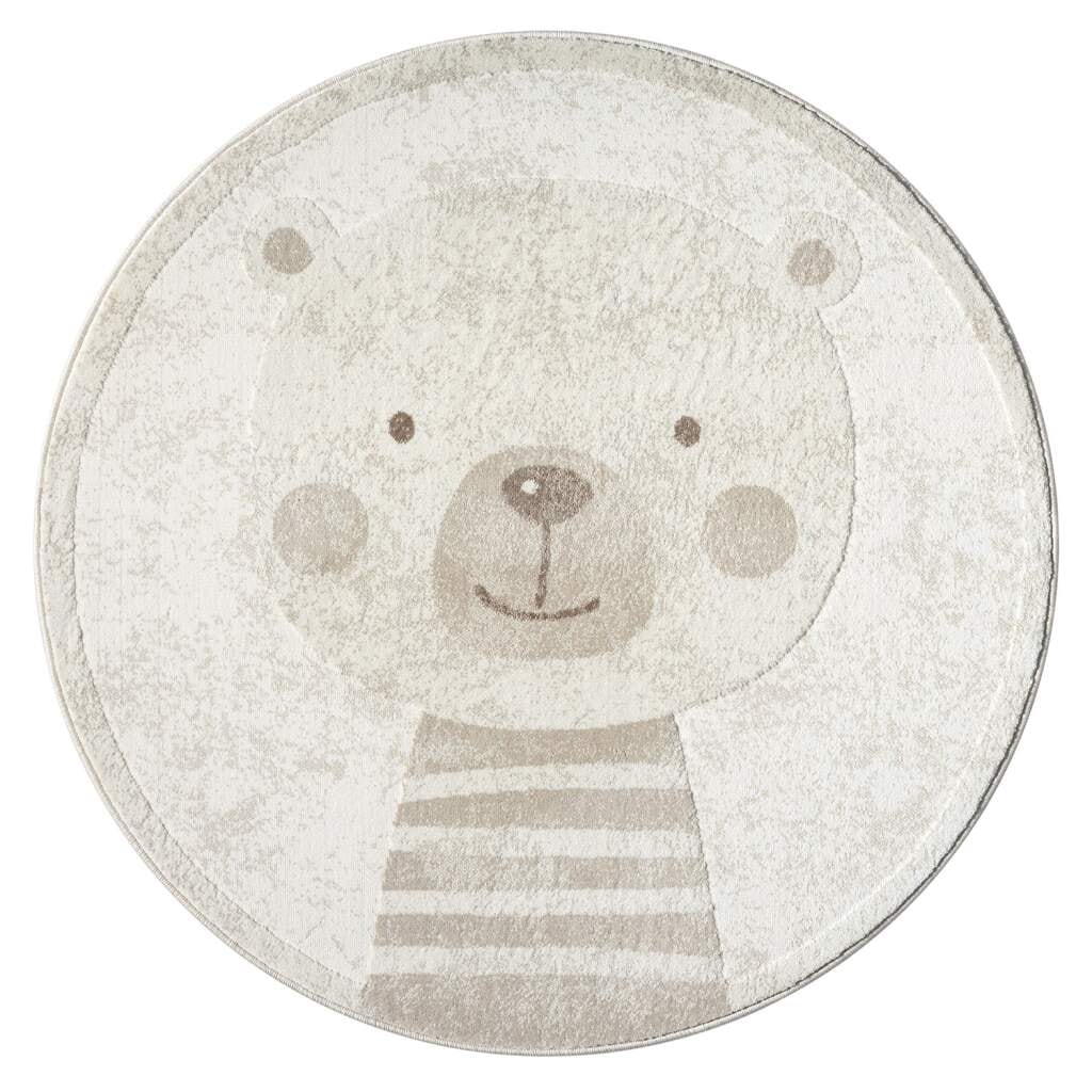 Carpet City Tapis pour enfants »MARA710« Rond 11 mm Höhe Kinderzimmer, Kurzflor,robust,Tiere,  Spielzimmer