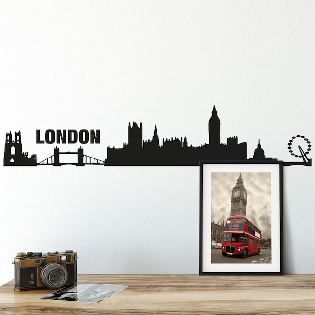 London Wall-Art 120cm«, à »XXL Stadt Skyline (1 bas St.) Wandtattoo prix!