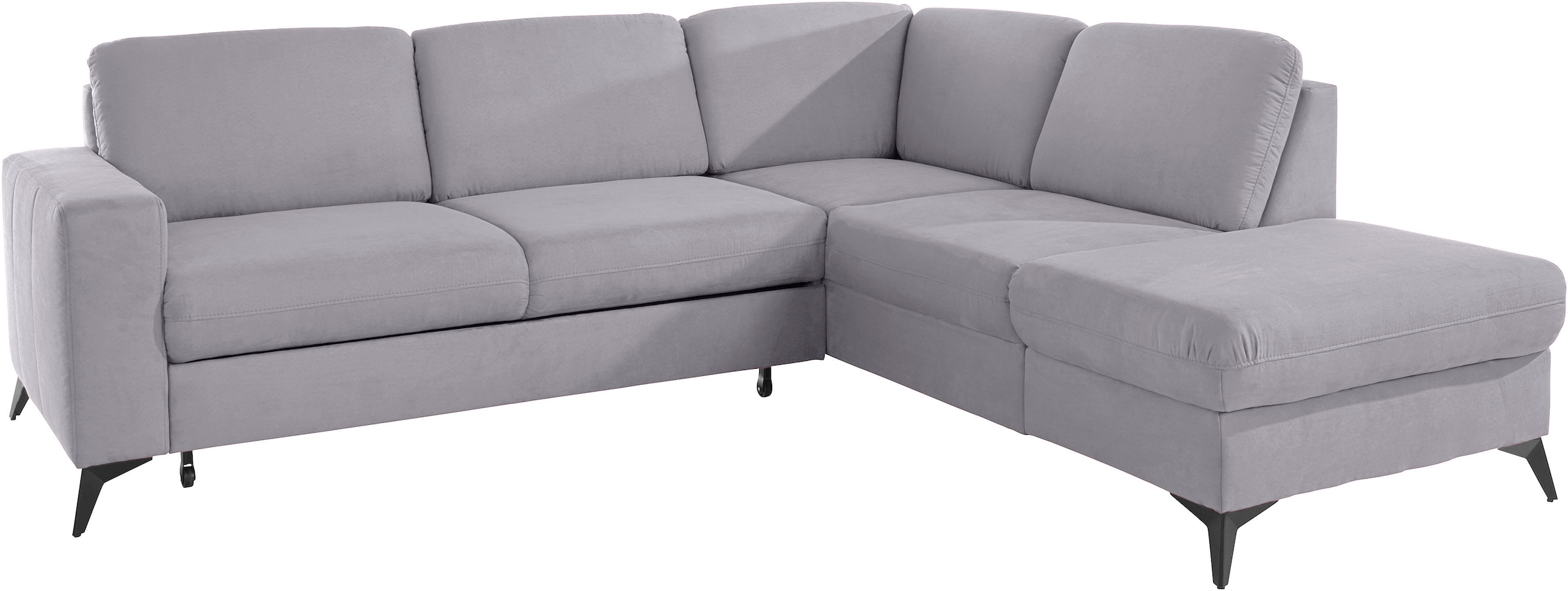 Home affaire Ecksofa »Lolland L-Form« Wahlweise mit Bettfunktion und Stauraum, auch mit abwischbarem Bezug