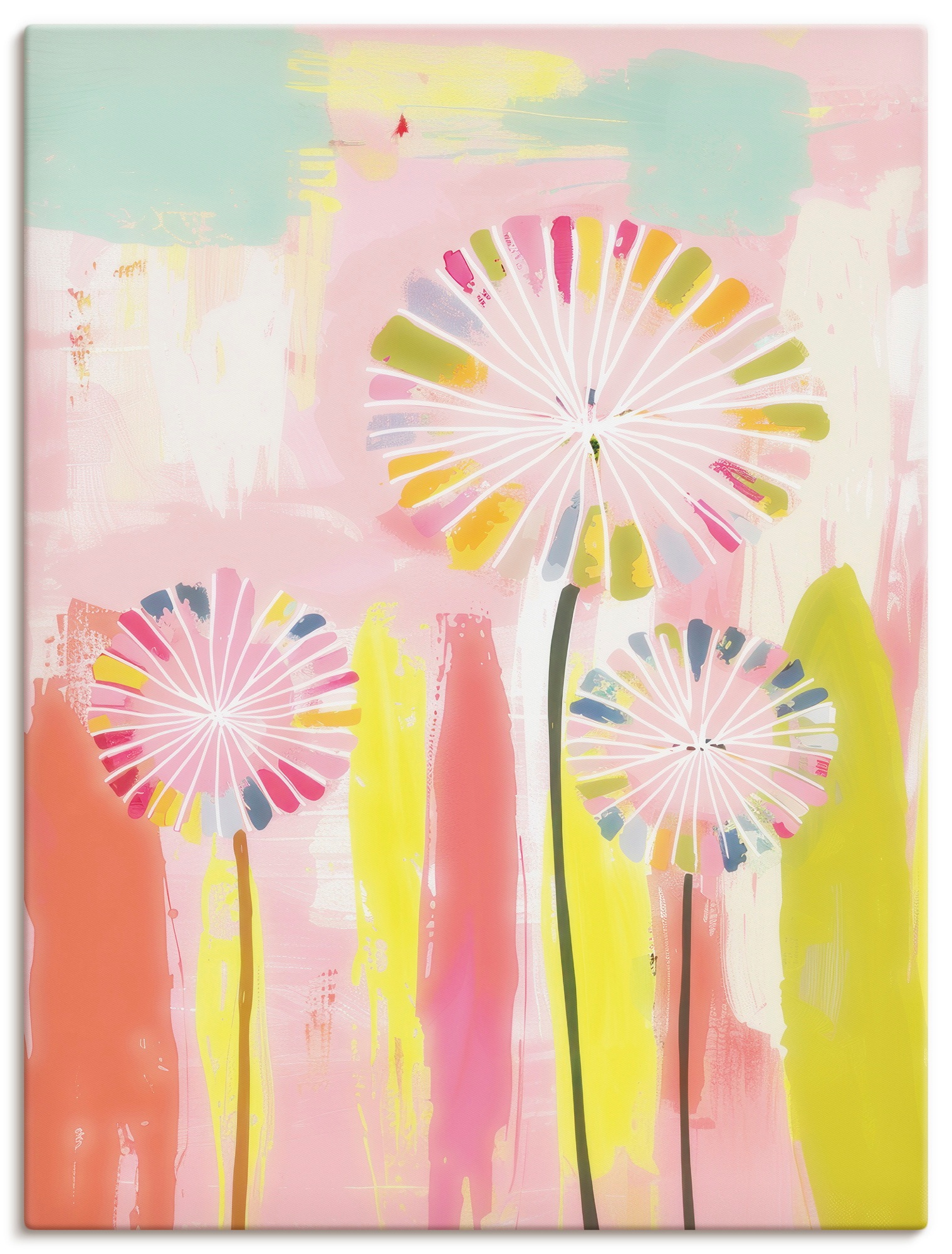 Image of Artland Wandbild "Träume in Pastel" Blumenbilder 1 Stk. tlg. als Alubild, Leinwandbild, Poster, Wandaufkleber in verschied. Grössen