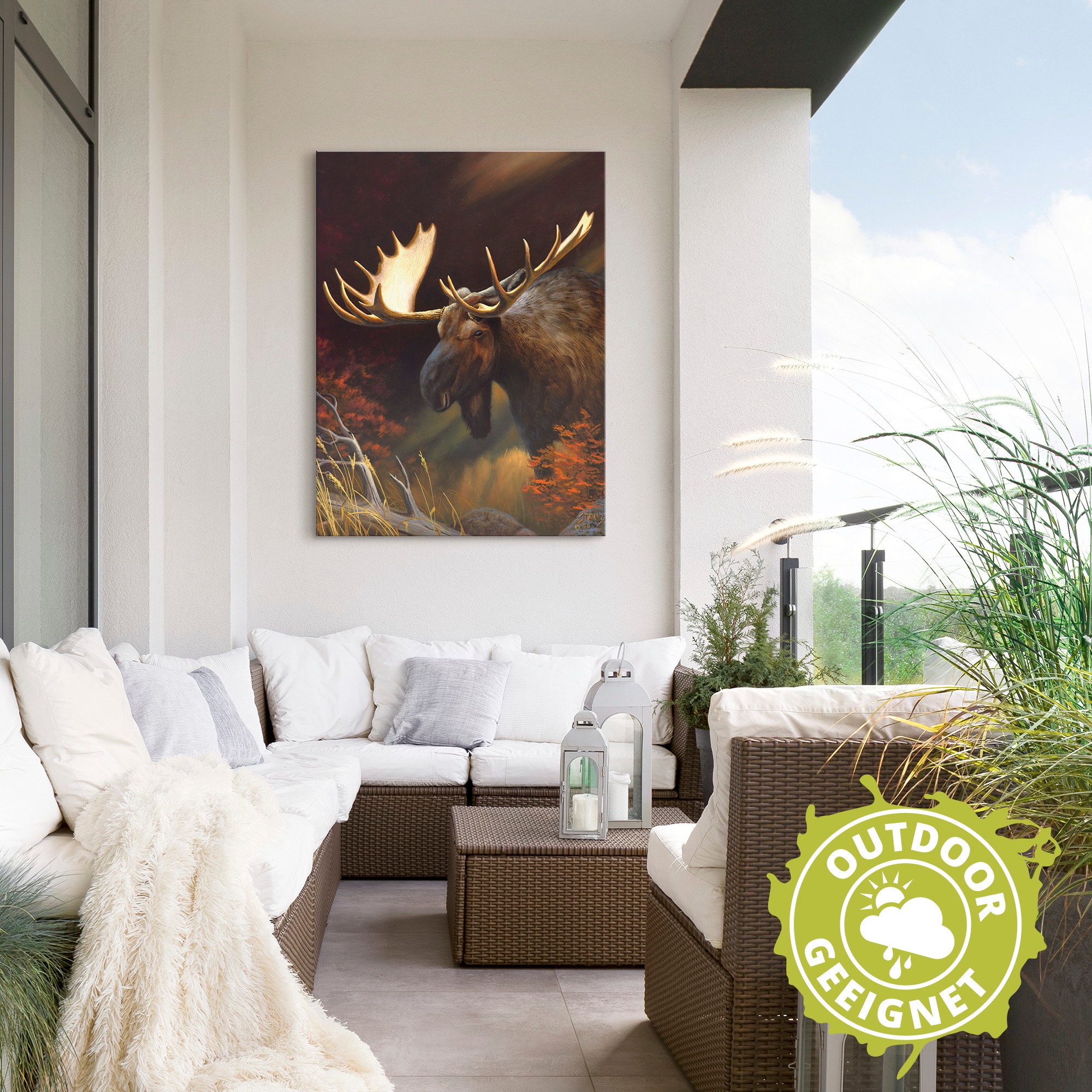 Artland Wandbild »Elch Foto«, Wildtiere, (1 St.), als Alubild, Leinwandbild, Wandaufkleber oder Poster in versch. Grössen
