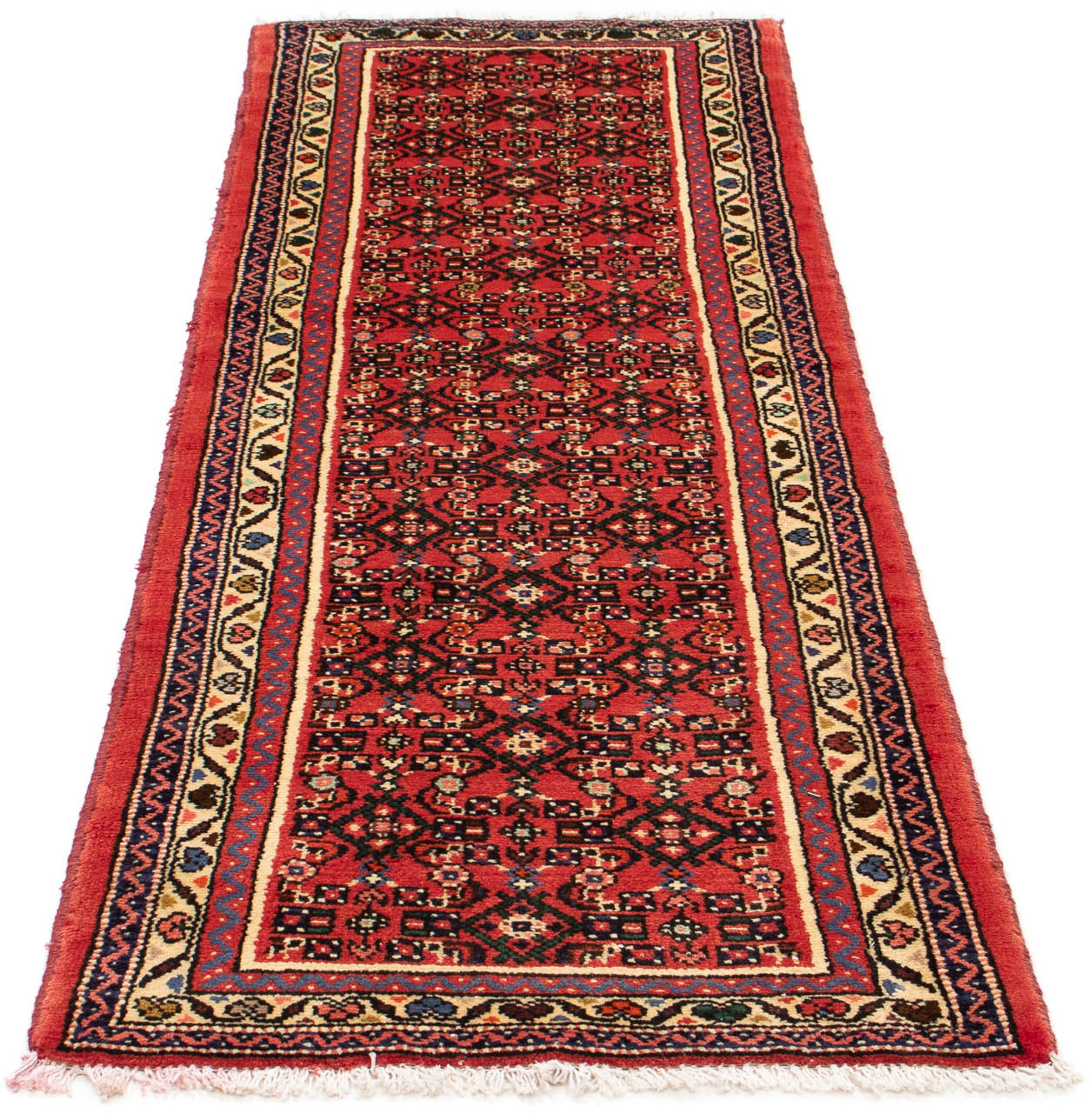 Image of morgenland Orientteppich »Perser - Nomadic - 197 x 68 cm - rot«, rechteckig, 10 mm Höhe, Wohnzimmer, Handgeknüpft, Einzelstück mit Zertifikat bei Ackermann Versand Schweiz