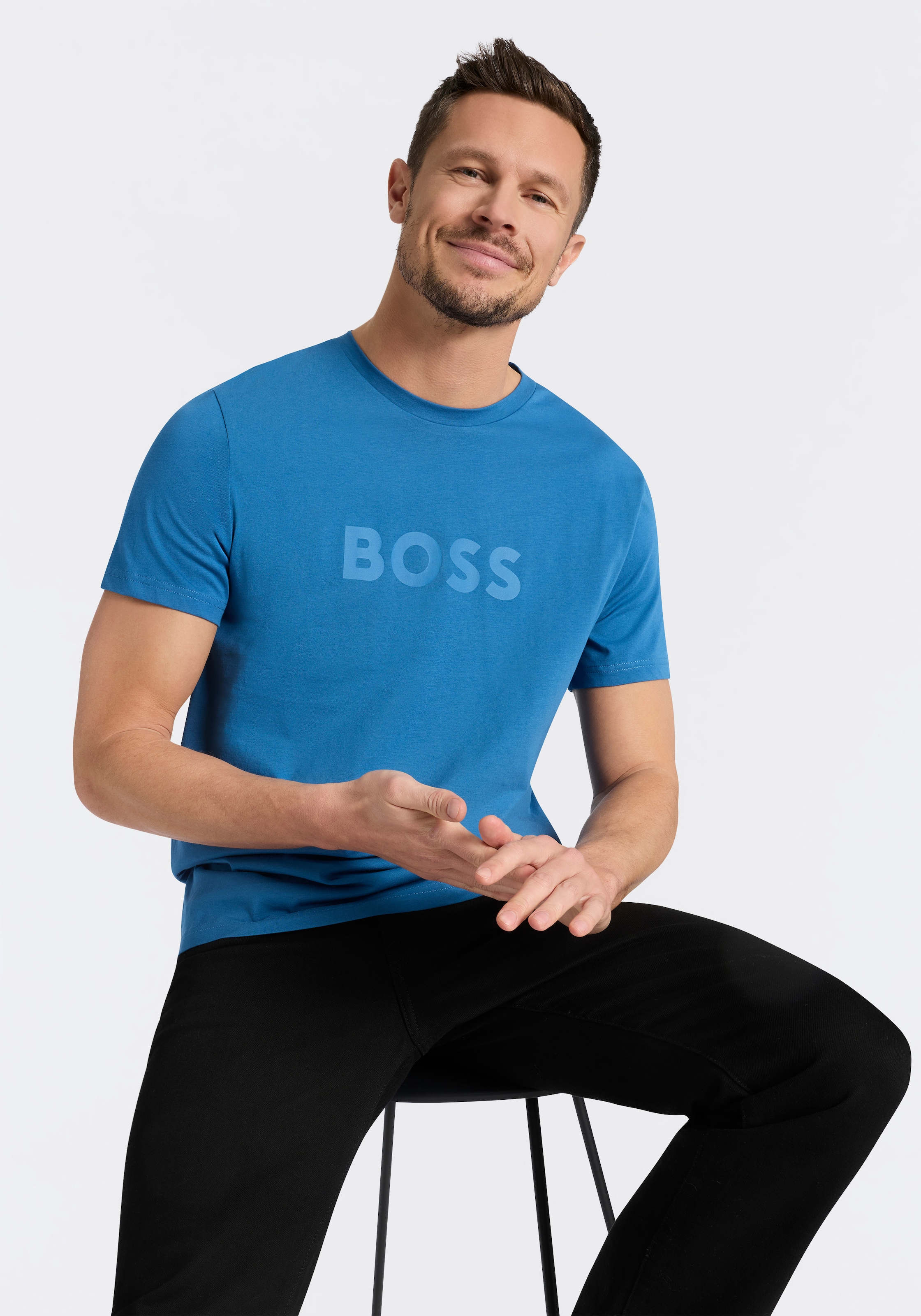 BOSS Strandshirt »T-Shirt RN« mit UV Schutz (SPF 50+), Swimwear