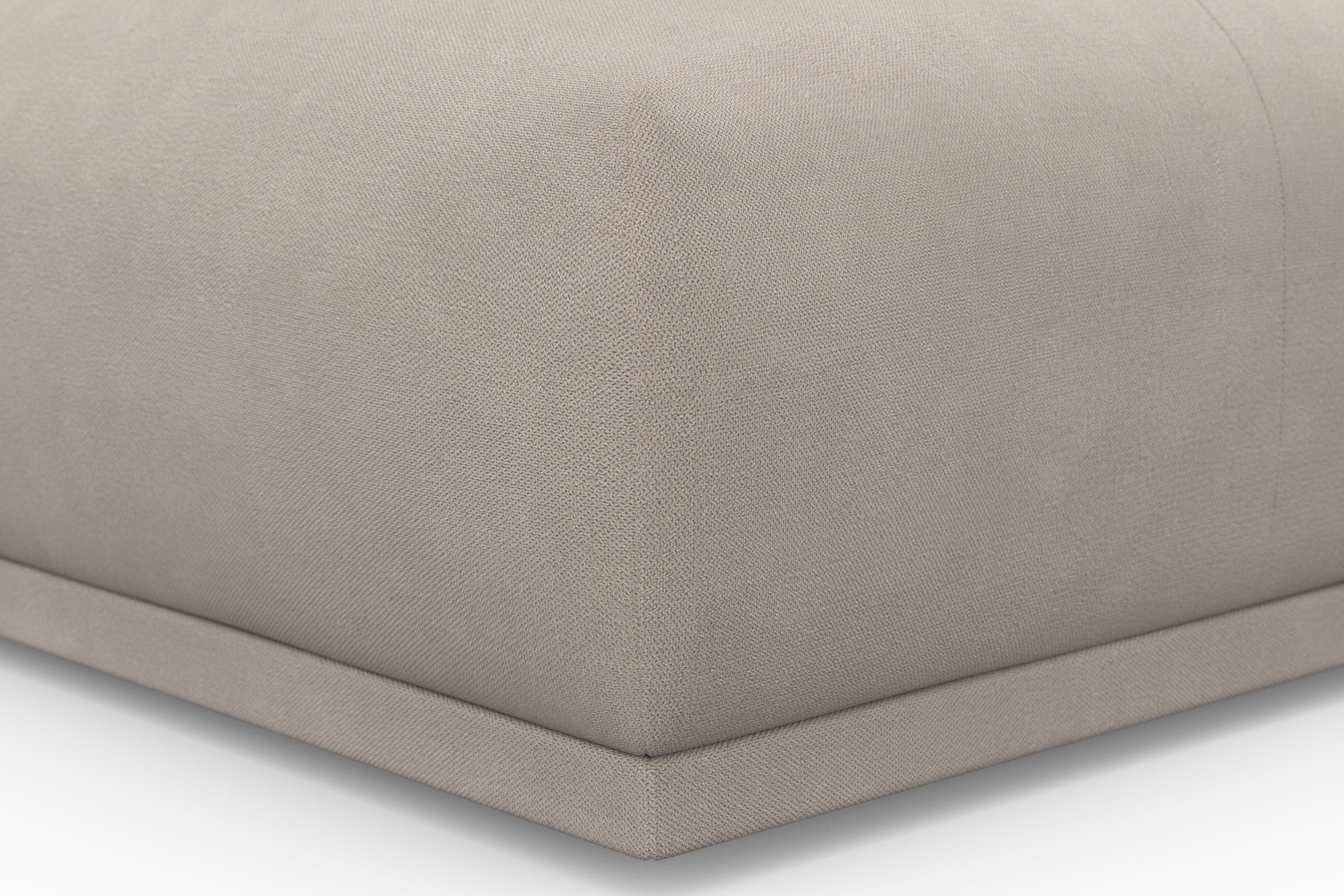 TRENDMANUFAKTUR Hocker »Braga Japandi-Design, mit hochwertigem Kaltschaum, quadratisch, in« 1 Stk. tlg. moderner Polsterhocker, 85/42/85 cm (B/H/T)