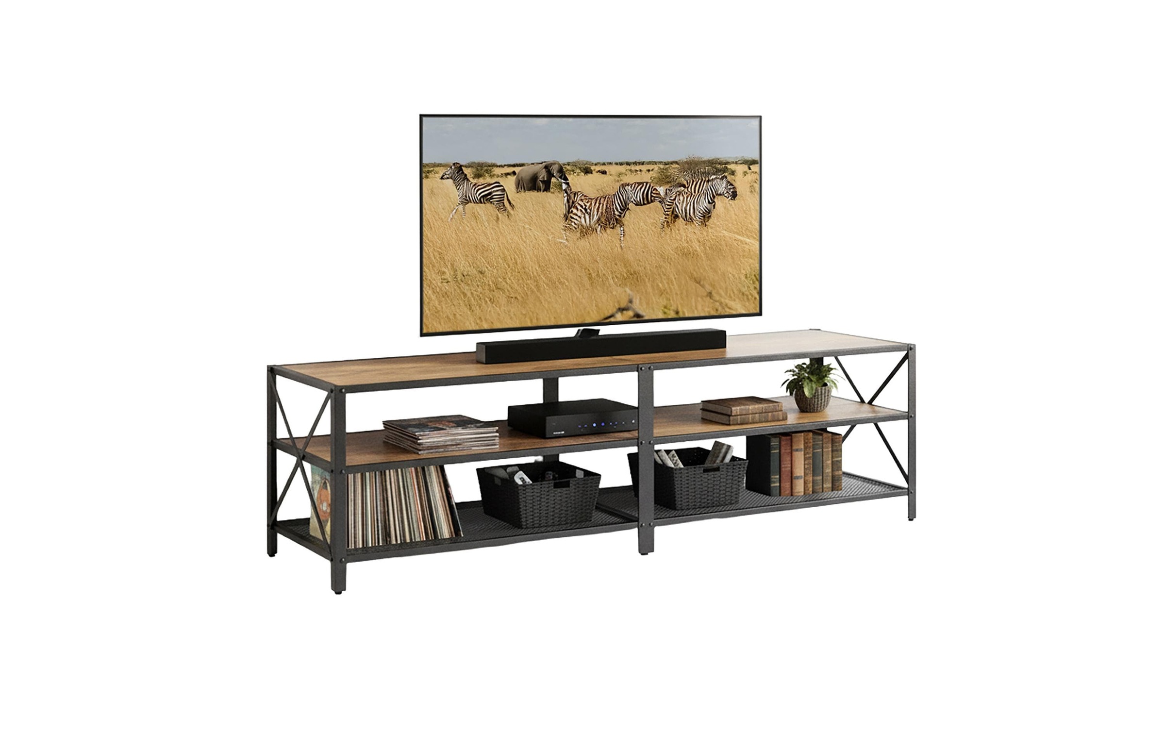 Image of relaxdays Lowboard "für 75 Zoll TV 52 x 180 cm"