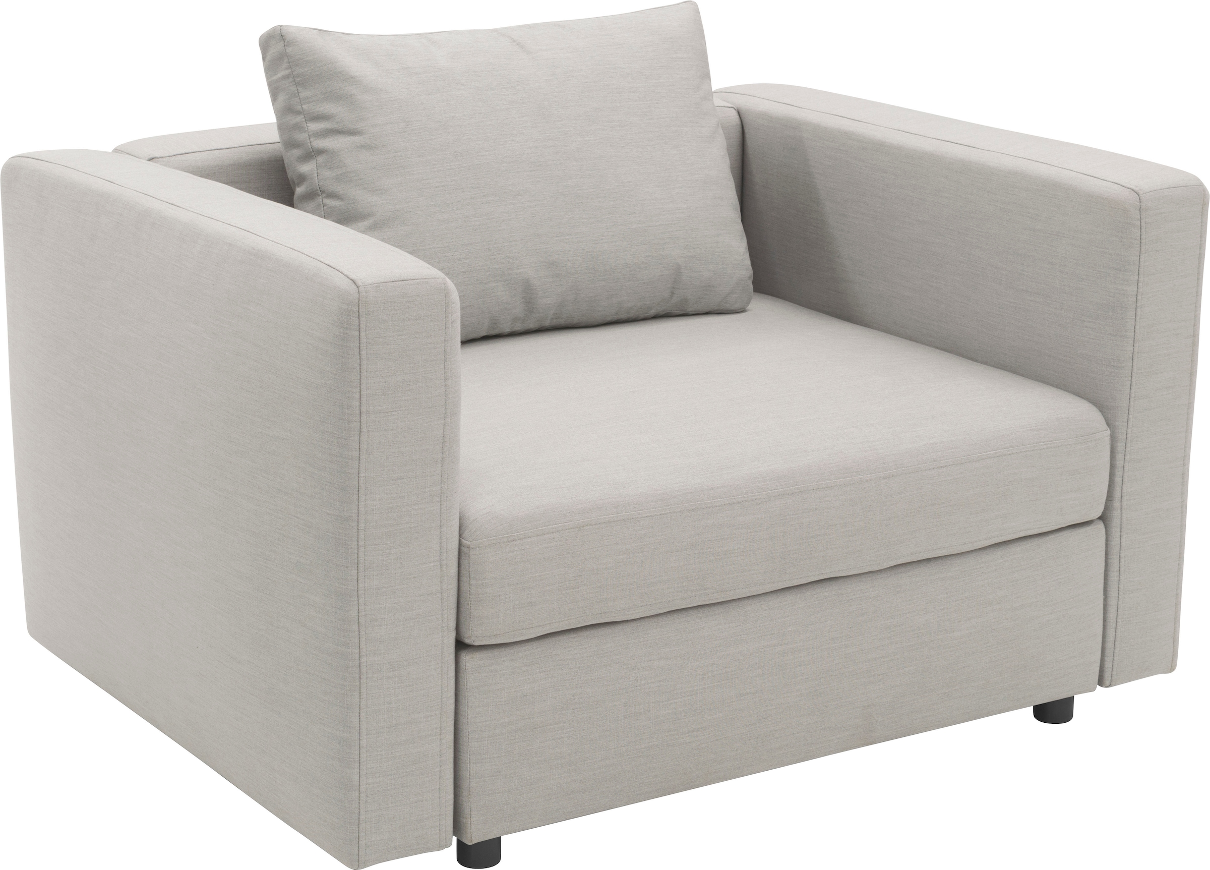 DOMO collection Sessel »Solskin, individuell erweiterbar, für Garten, Terrasse, Balkon«, Formschön mit losem Sitz- und Rücken-Kissen, speziell für Outdoor