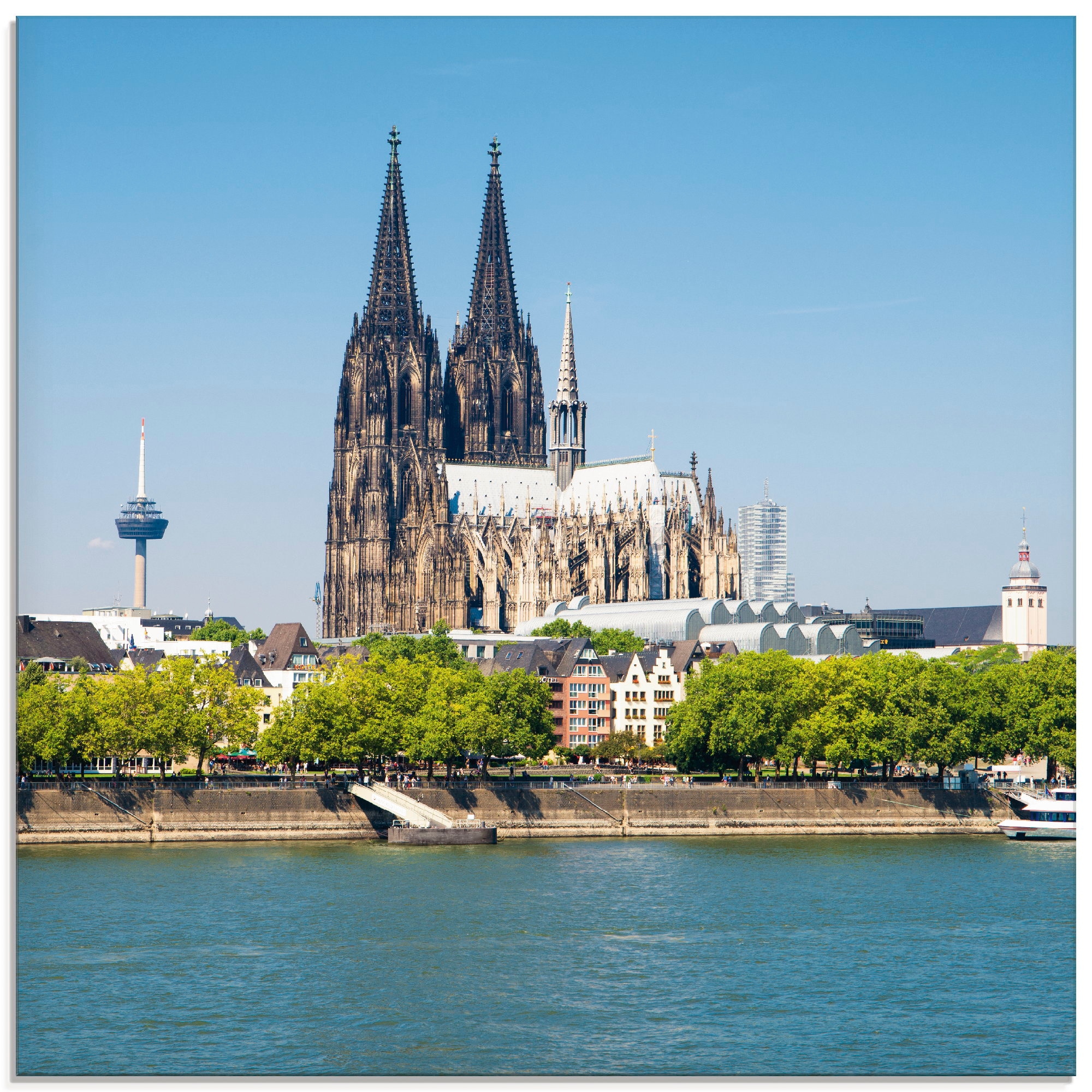 Image of Artland Glasbild "Kölner Dom" Gebäude 1 Stk. tlg. in verschiedenen Grössen
