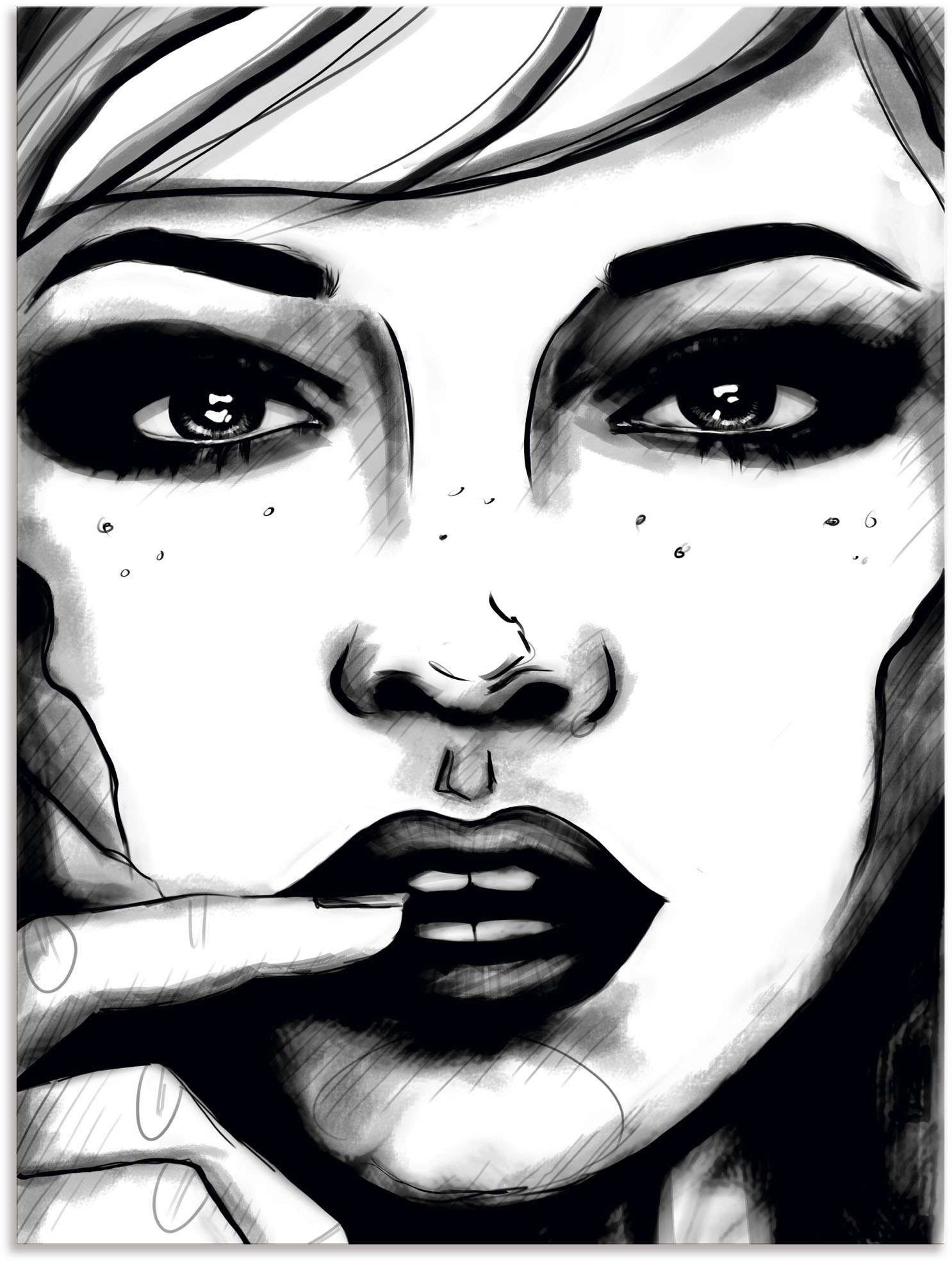 Image of Artland Wandbild »In your Eyes«, Portrait, (1 St.), in vielen Grössen & Produktarten - Alubild / Outdoorbild für den Aussenbereich, Leinwandbild, Poster, Wandaufkleber / Wandtattoo auch für Badezimmer geeignet bei Ackermann Versand Schweiz