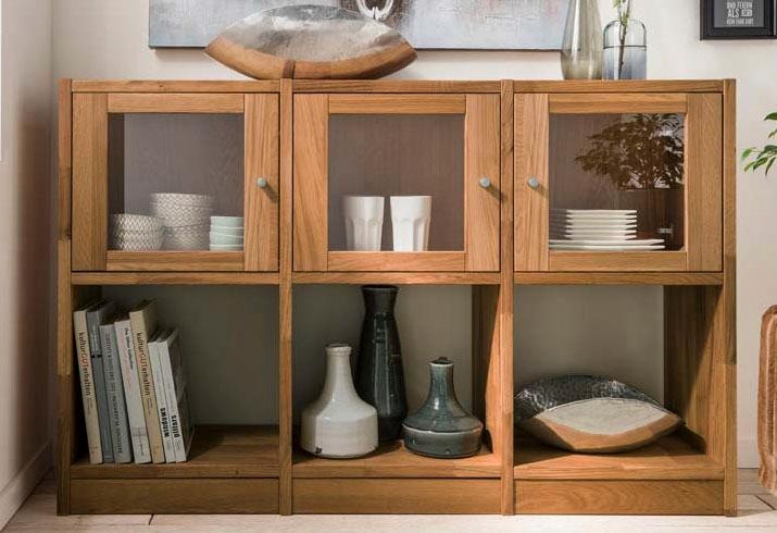 Image of Premium collection by Home affaire Sideboard »Ecko«, aus massiver Wildeiche, Breite 136 cm bei Ackermann Versand Schweiz