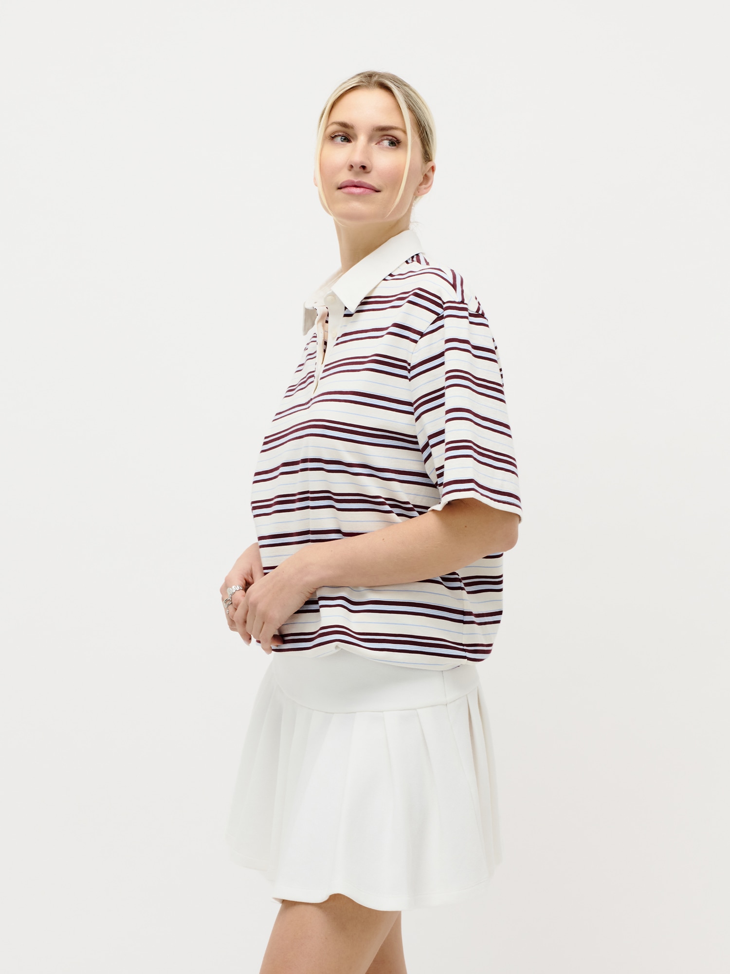 LeGer Polo »Cora, LeGer by Lena Gercke« aus Baumwolle, Oversize Fit
