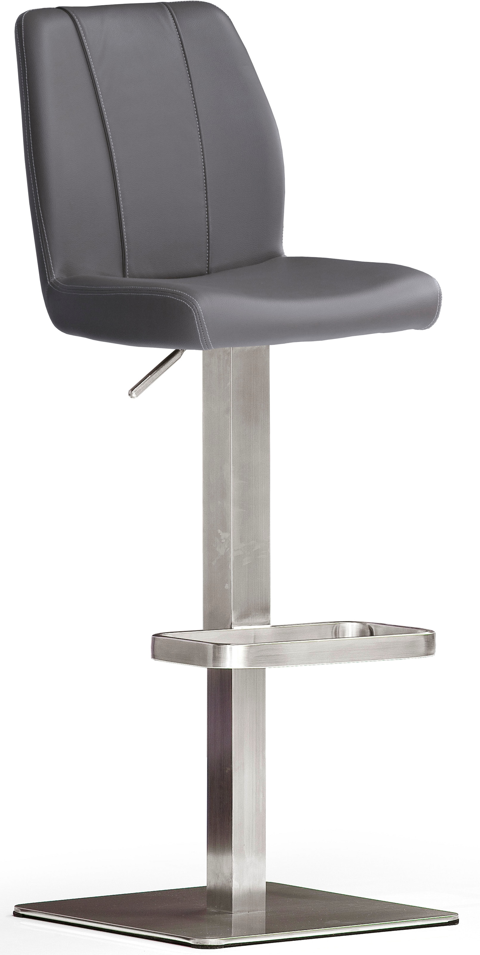 Image of MCA furniture Bistrostuhl "BARBECOOL Barhocker Bistrostuhl Tresenhocker" () mit Rückenlehne,Bodenplatte eckig, 180 drehbar, Sitzhöhe von 56-81 cm