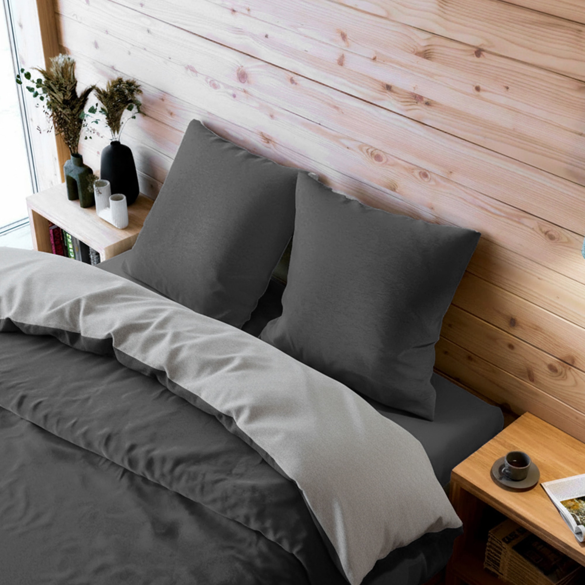 Wolkenfeld Kissenbezug »Flanell Baumwolle Kopfkissenbezug - Premium Kissenbezug« Grösse 80x80, 40x80 und 70x90 cm; versteckter Reissverschluss