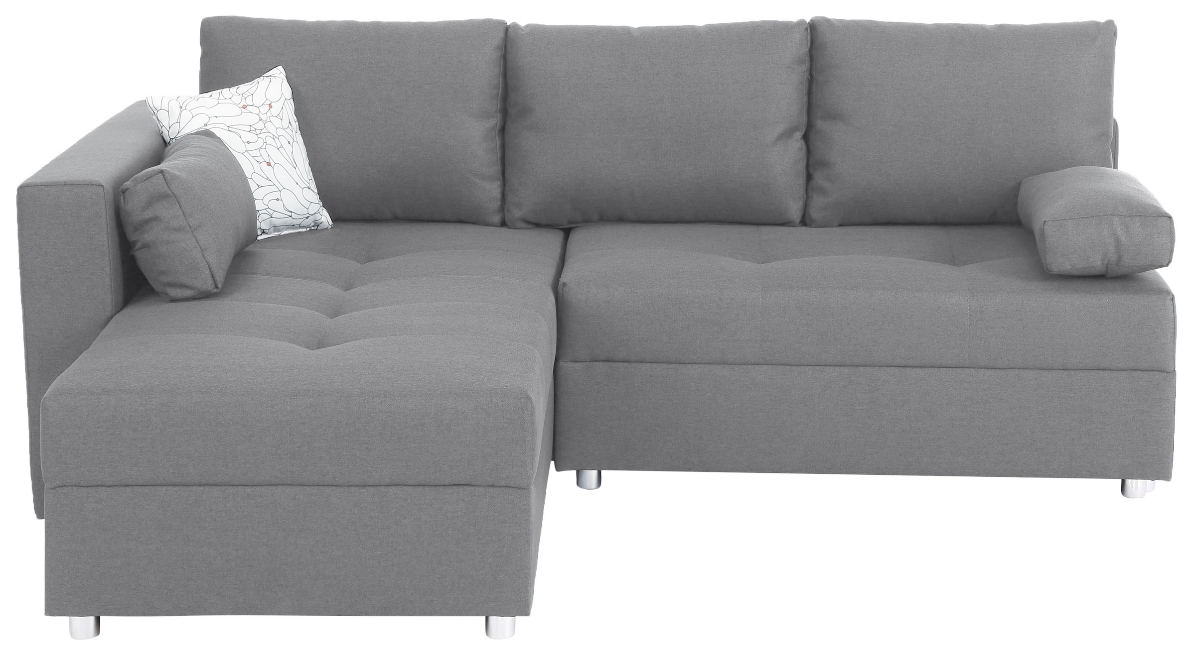 Home affaire Ecksofa »Italia L-Form«, mit Bettfunktion und Bettkasten, Federkern-Polsterung