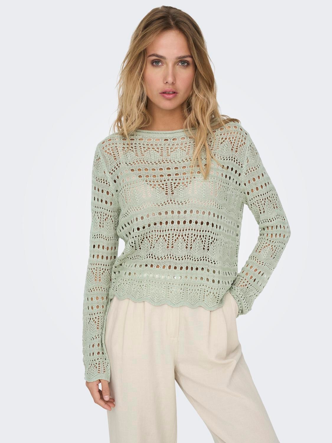 Image of JDY Rundhalspullover "JDYSUN LAY L/S BOATNECK PULLOV. KNT NOOS"