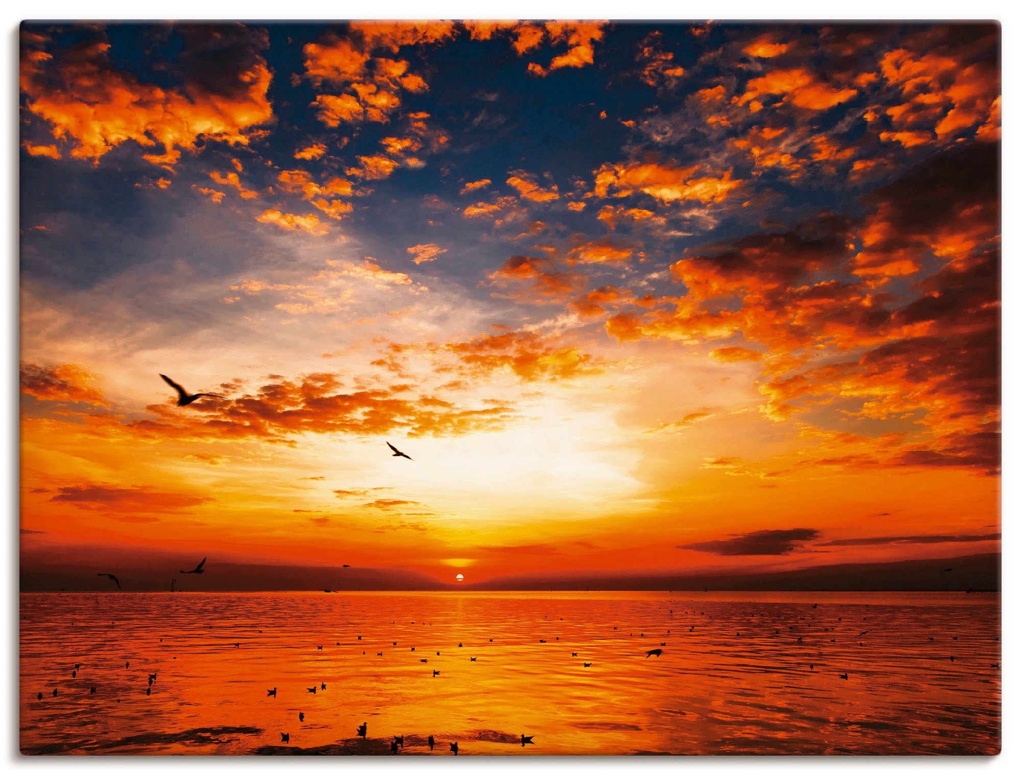 Artland Wandbild »Sonnenuntergang am Strand«, Sonnenaufgang & -untergang,  (1 St.), als Alubild, Leinwandbild, Wandaufkleber oder Poster in versch.  Grössen maintenant