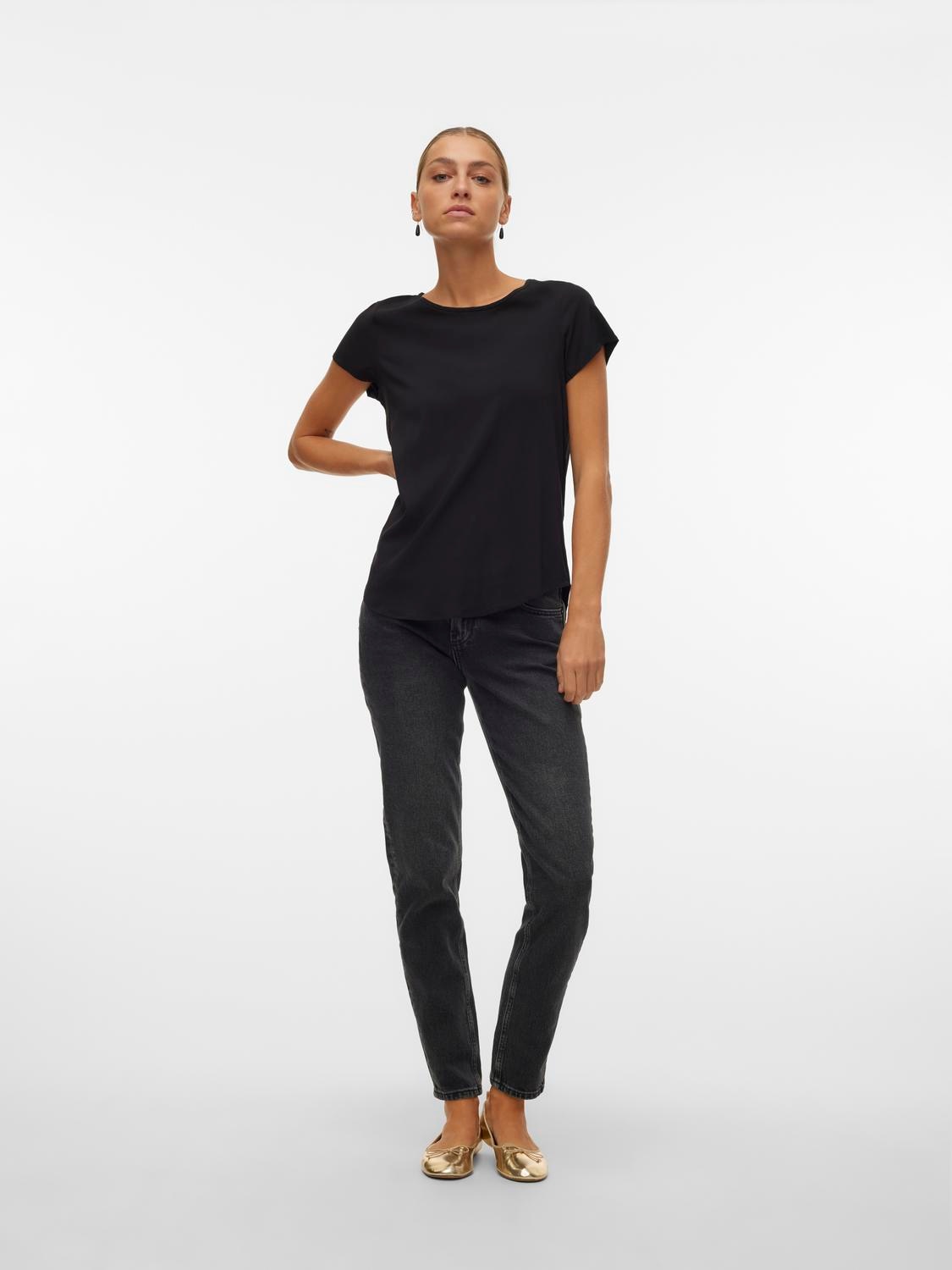 Vero Moda Blusenshirt »VMBELLA SS TOP WVN GA NOOS«