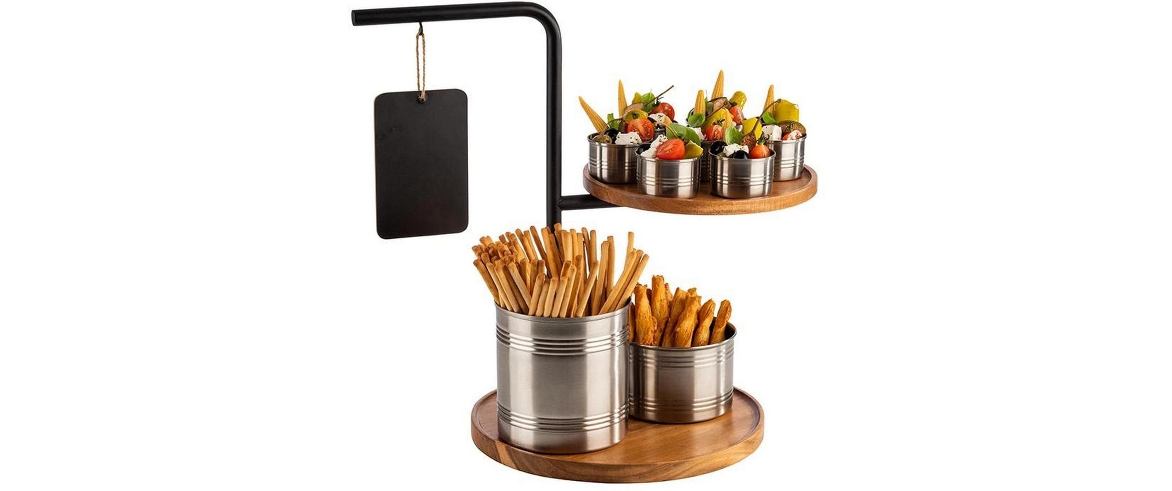 Image of APS Etagere "IRON" 2-stufig, vielfältige Präsentationsmöglichkeiten