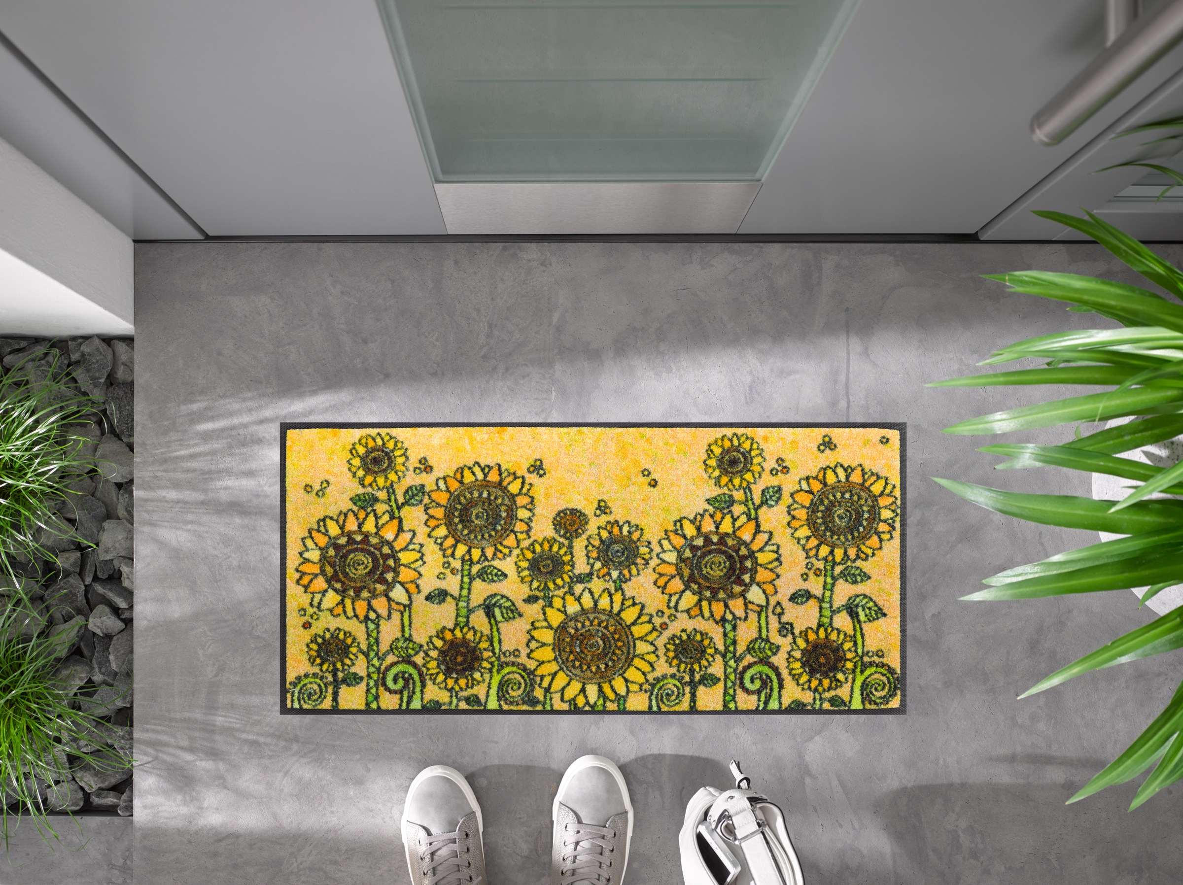 wash+dry by Kleen-Tex Tapis de sol »und Läufer Sunny Field« Rectangulaire 7 mm Höhe