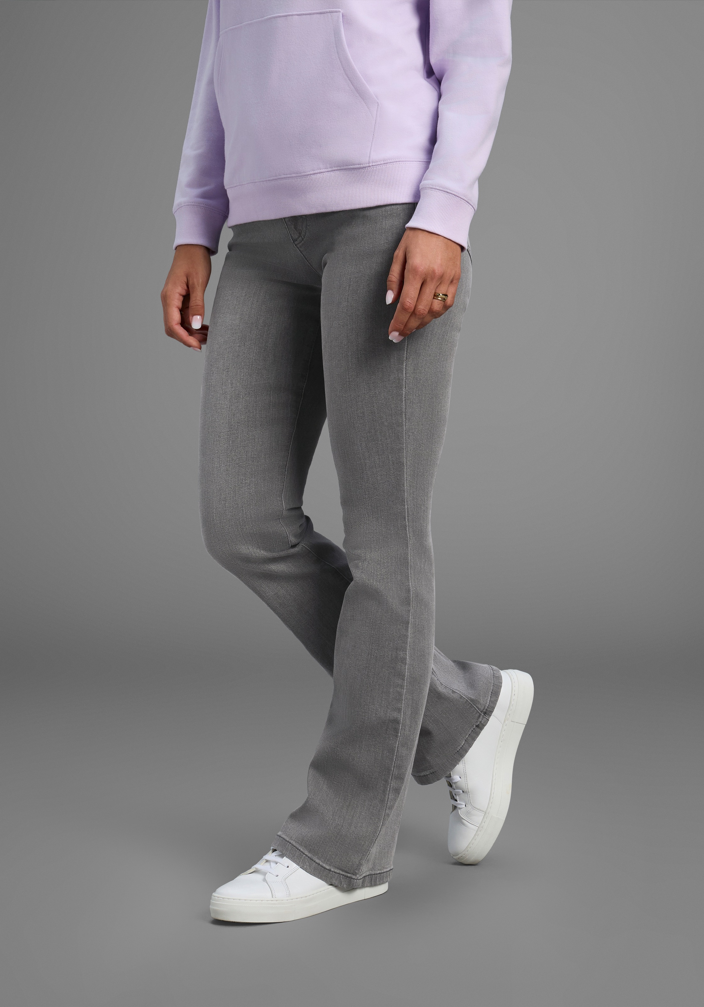Image of Arizona Bootcut-Jeans "Comfort-Fit" ausgestellte Beinform, mit Eingrifftaschen, High-Waist