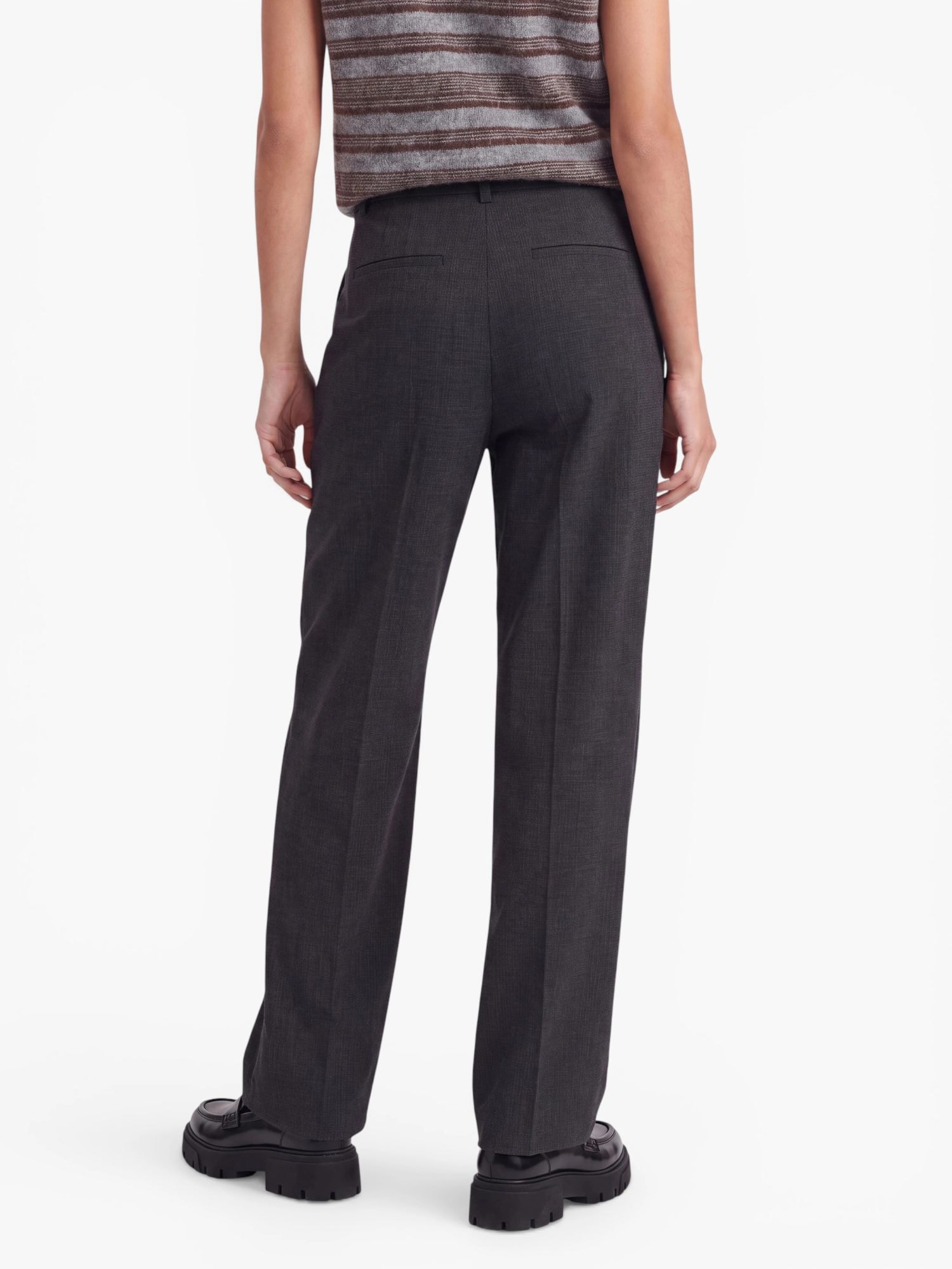 LeGer Pantalon en tissu »Julie Regular, LeGer by Lena Gercke«  mit Bund- und Bügelfalte, feines Muster