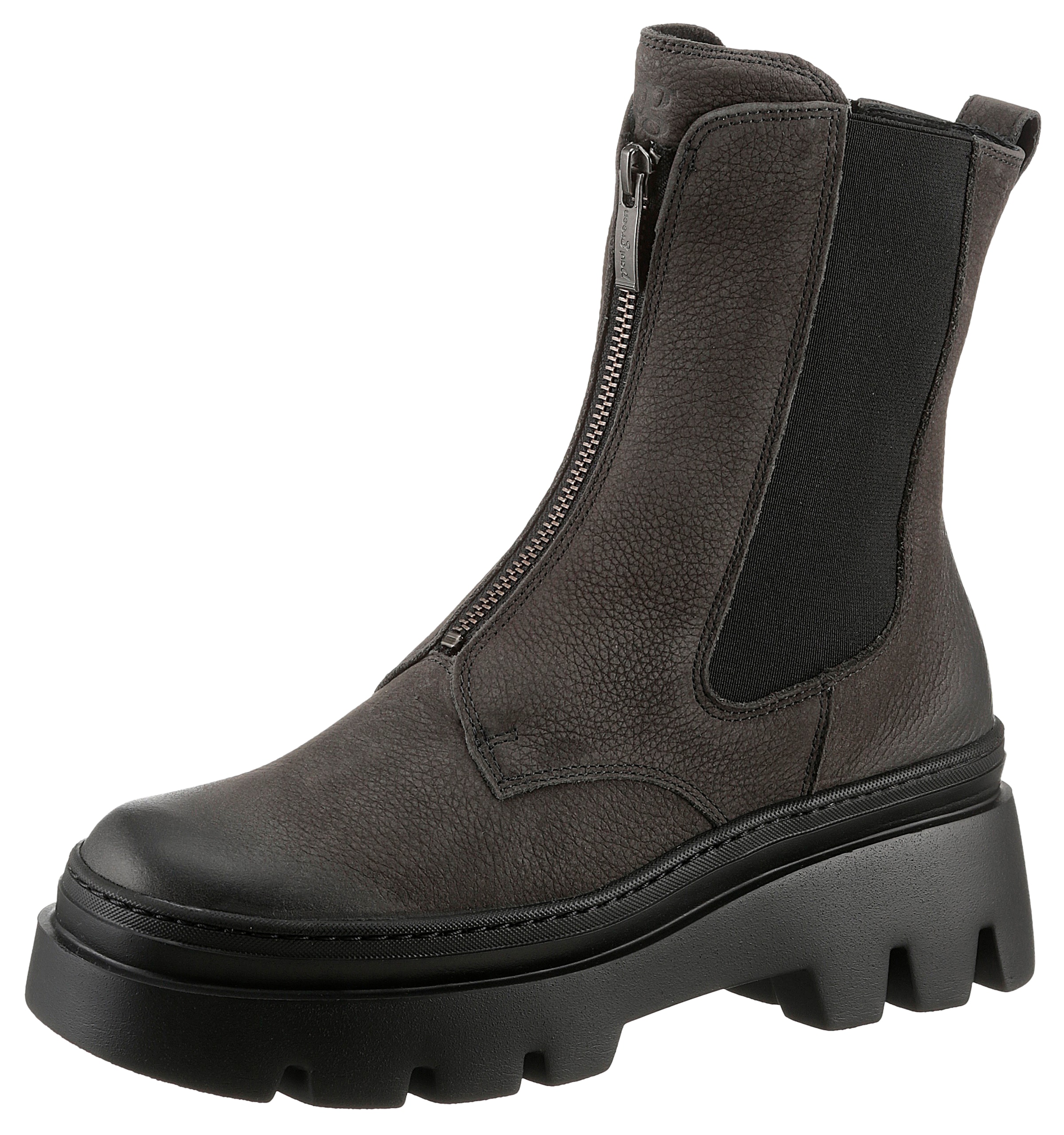 Paul Green Chelseaboots, Stiefelette, Schlupfboots mit Vorderreissverschluss