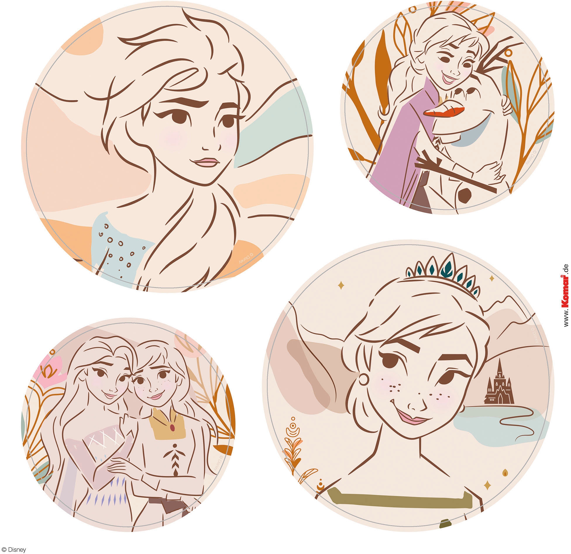 Komar Wandtattoo »Frozen Destiny - Grösse 50 x 70 cm« selbstklebend, Wandsticker, Kinderzimmer