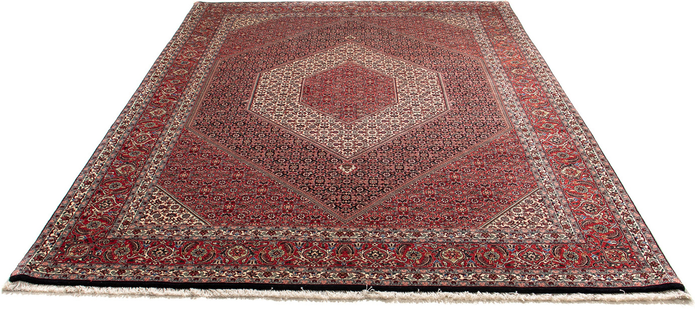 Image of morgenland Orientteppich »Perser - Bidjar - 293 x 203 cm - hellrot«, rechteckig, 15 mm Höhe, Wohnzimmer, Handgeknüpft, Einzelstück mit Zertifikat bei Ackermann Versand Schweiz